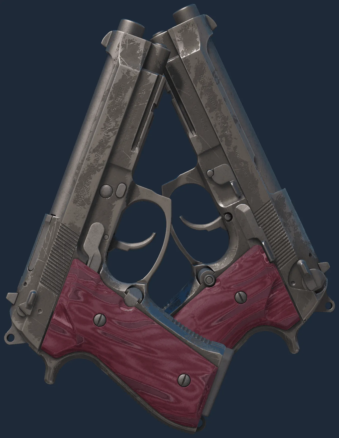 Dual Berettas | BorDeux (Well-Worn)