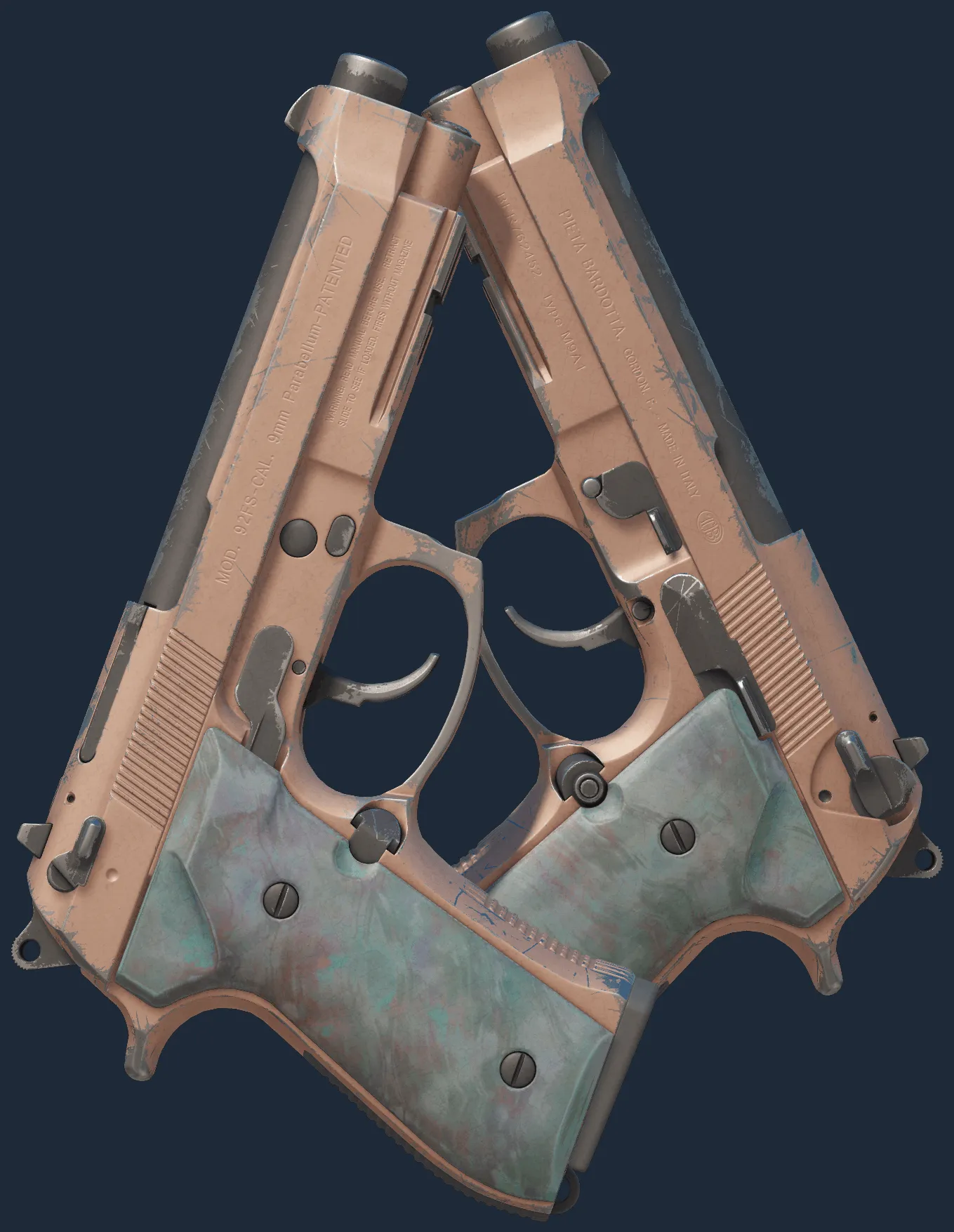 Dual Berettas | Rose Nacre (Field-Tested)