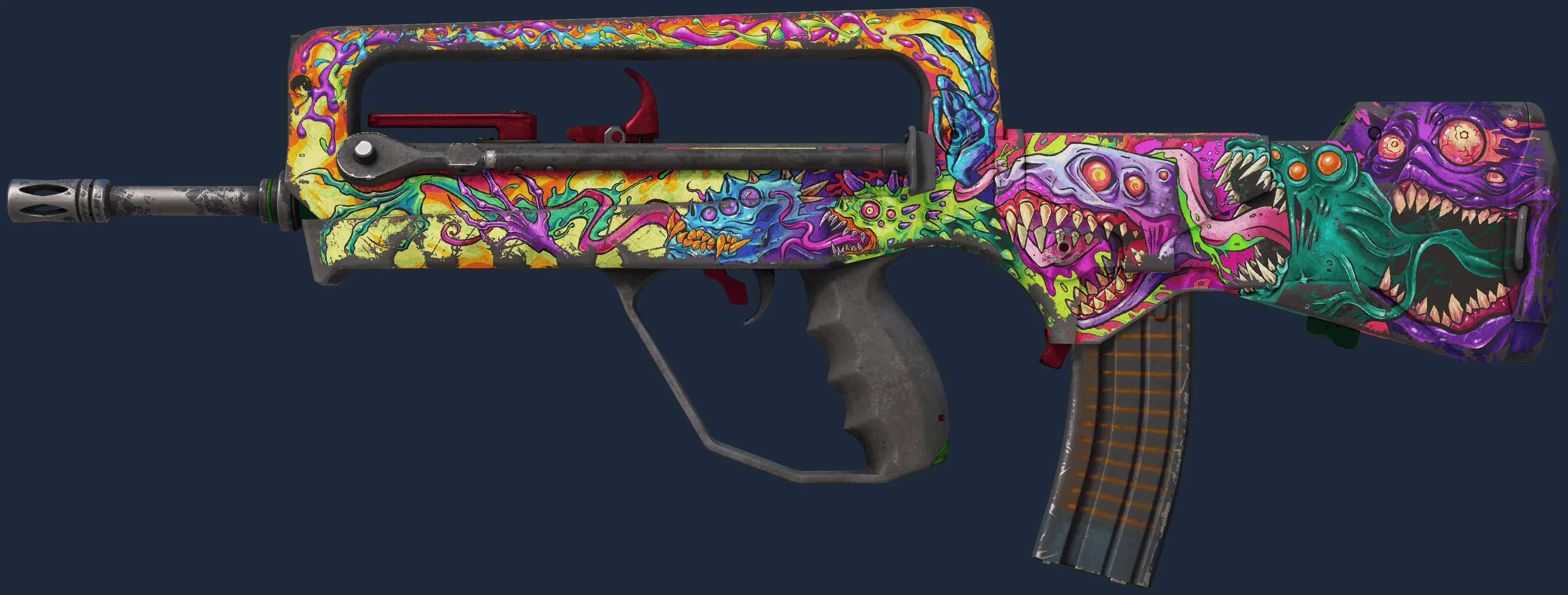 FAMAS | Bad Trip (Battle-Scarred)