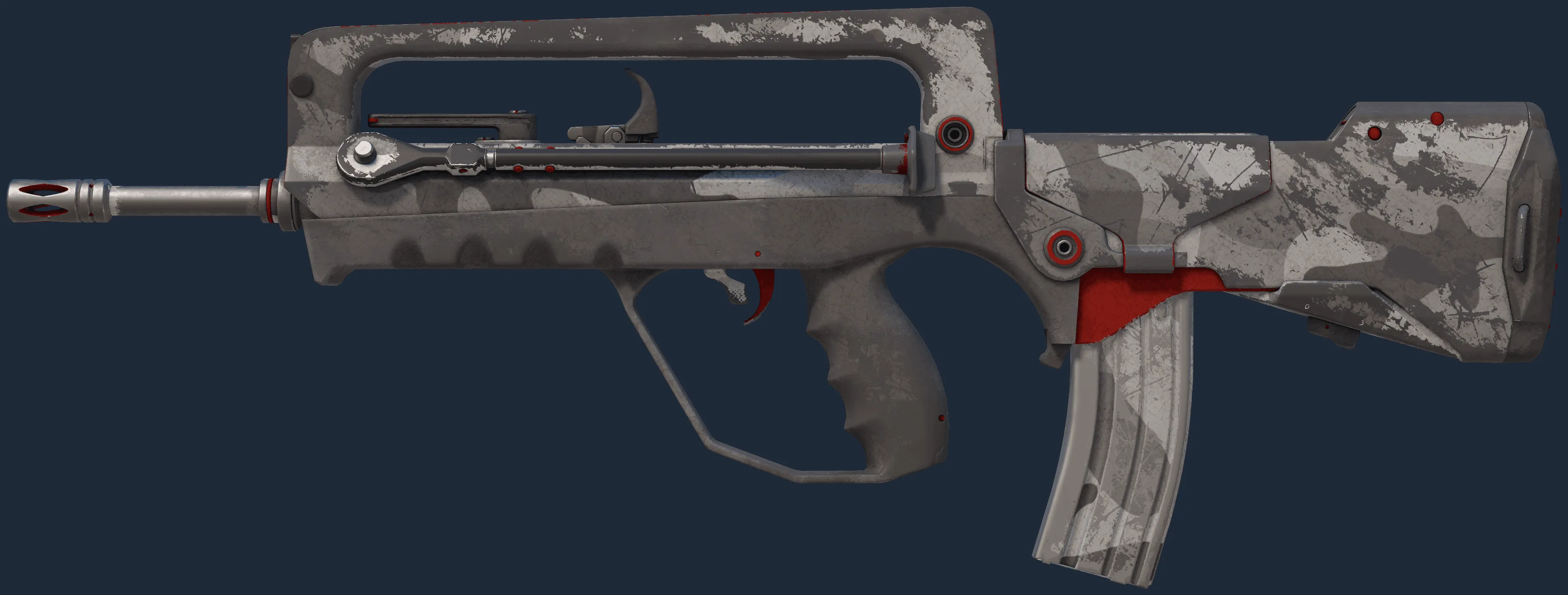 FAMAS | Grey Ghost (Battle-Scarred)