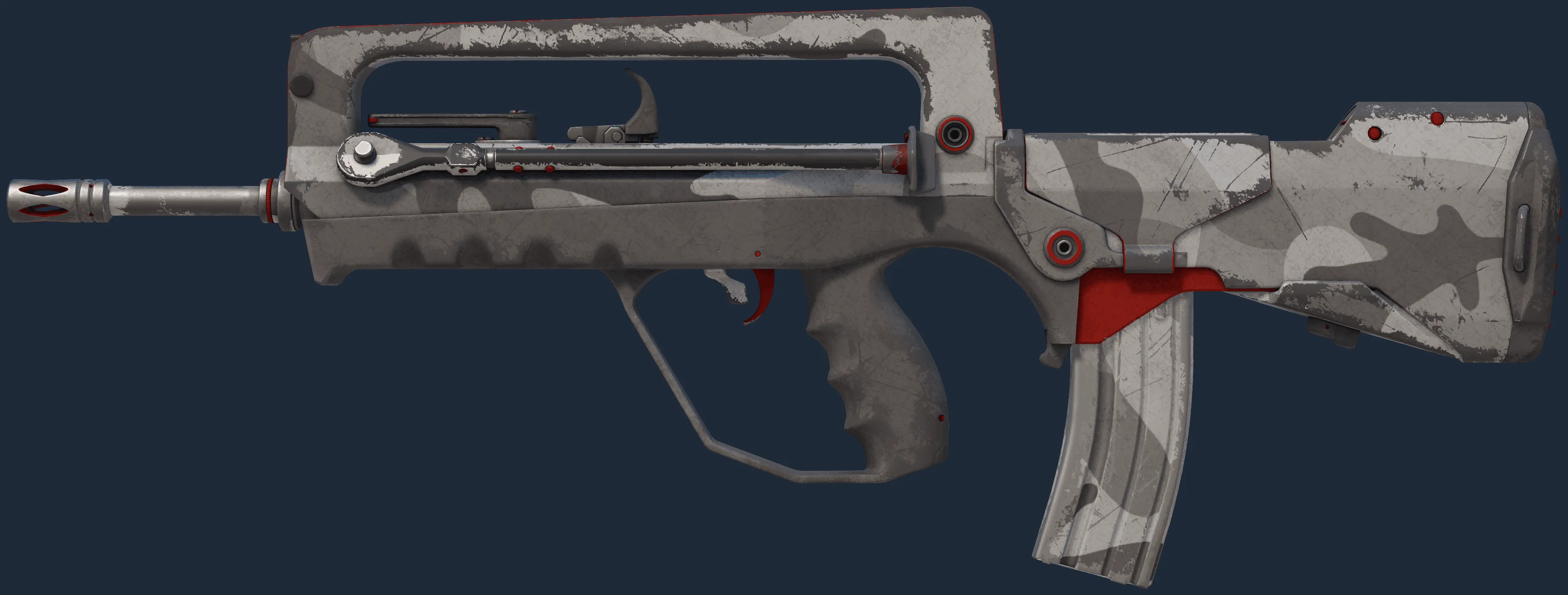 FAMAS | Grey Ghost (Well-Worn)