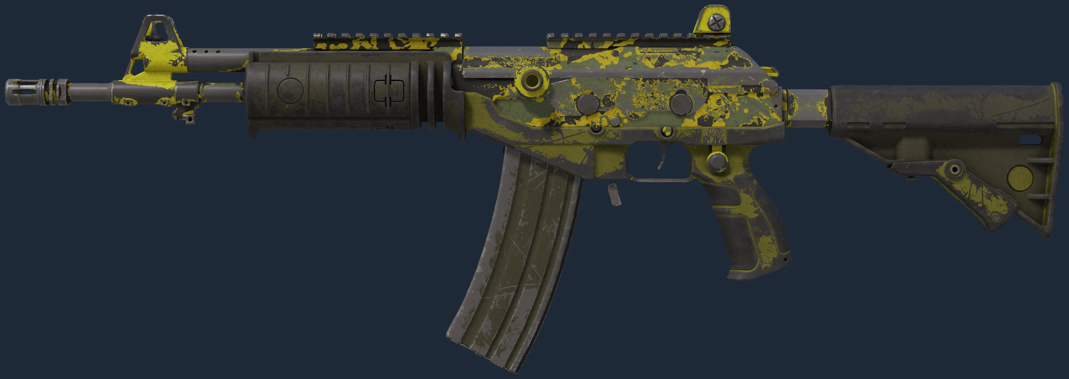 Galil AR | Acid Dart (Battle-Scarred)