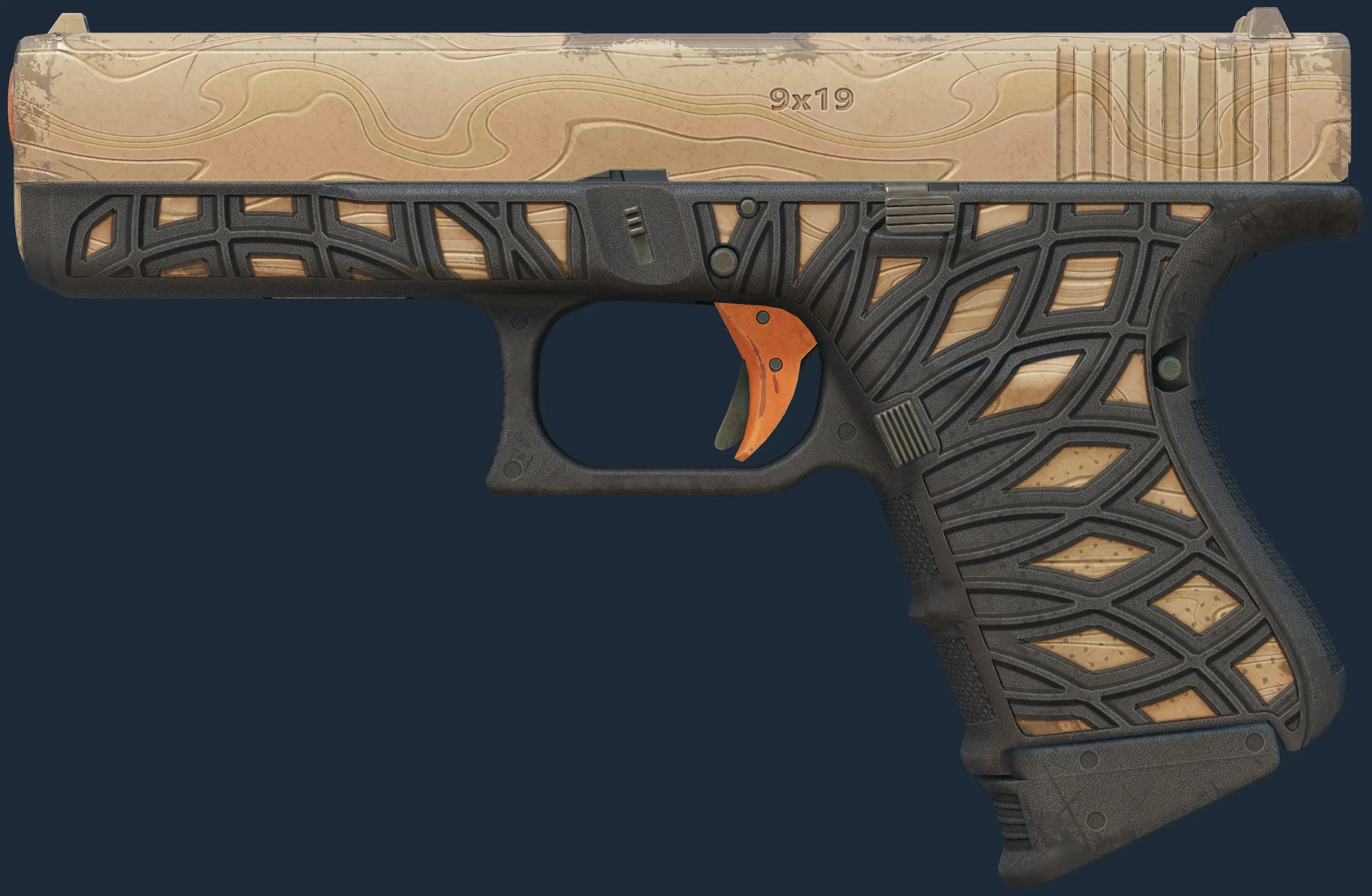Glock-18 | Ifrit Lattice (Well-Worn)