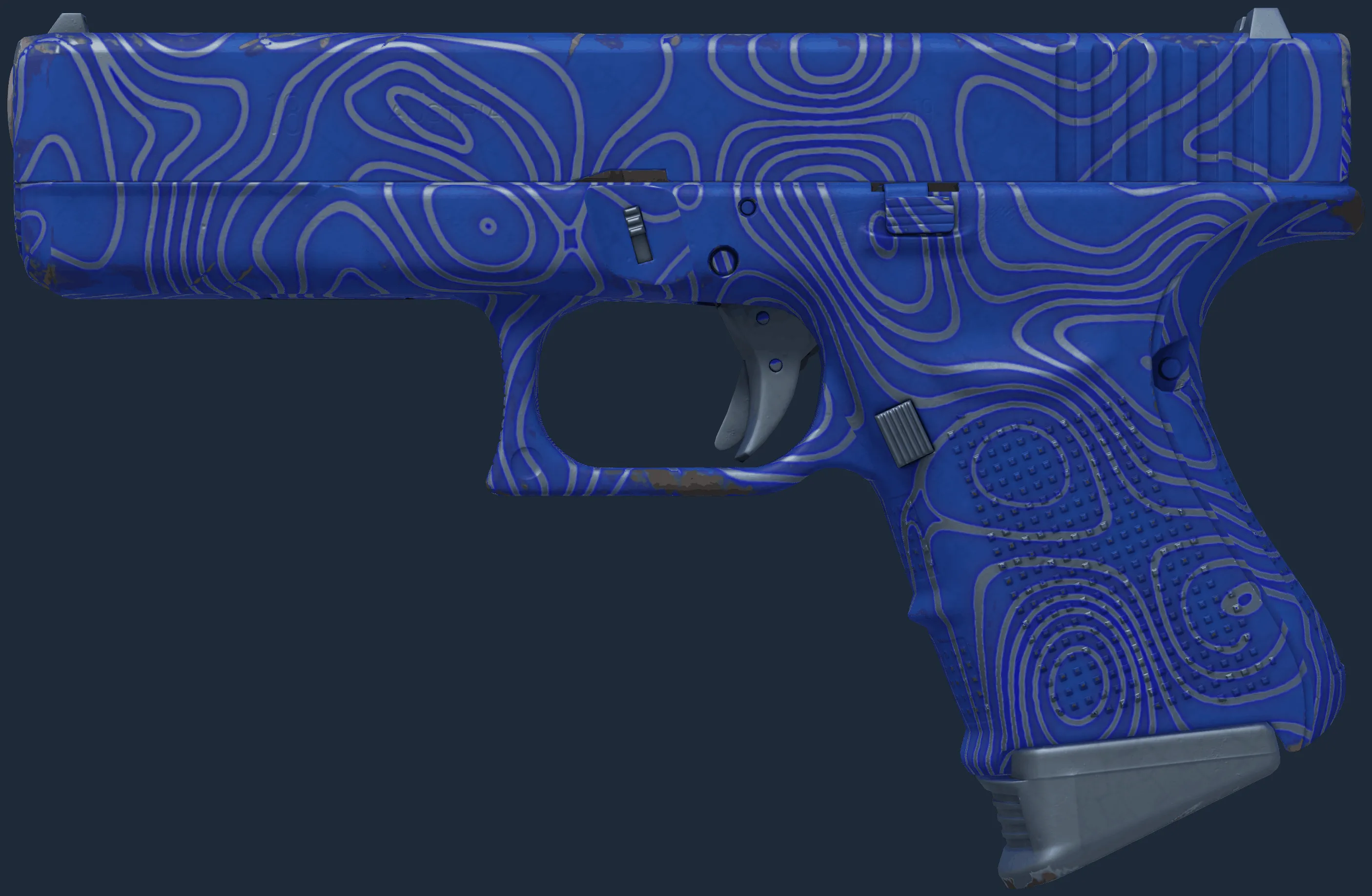 Glock-18 | Ocean Topo (Minimal Wear)