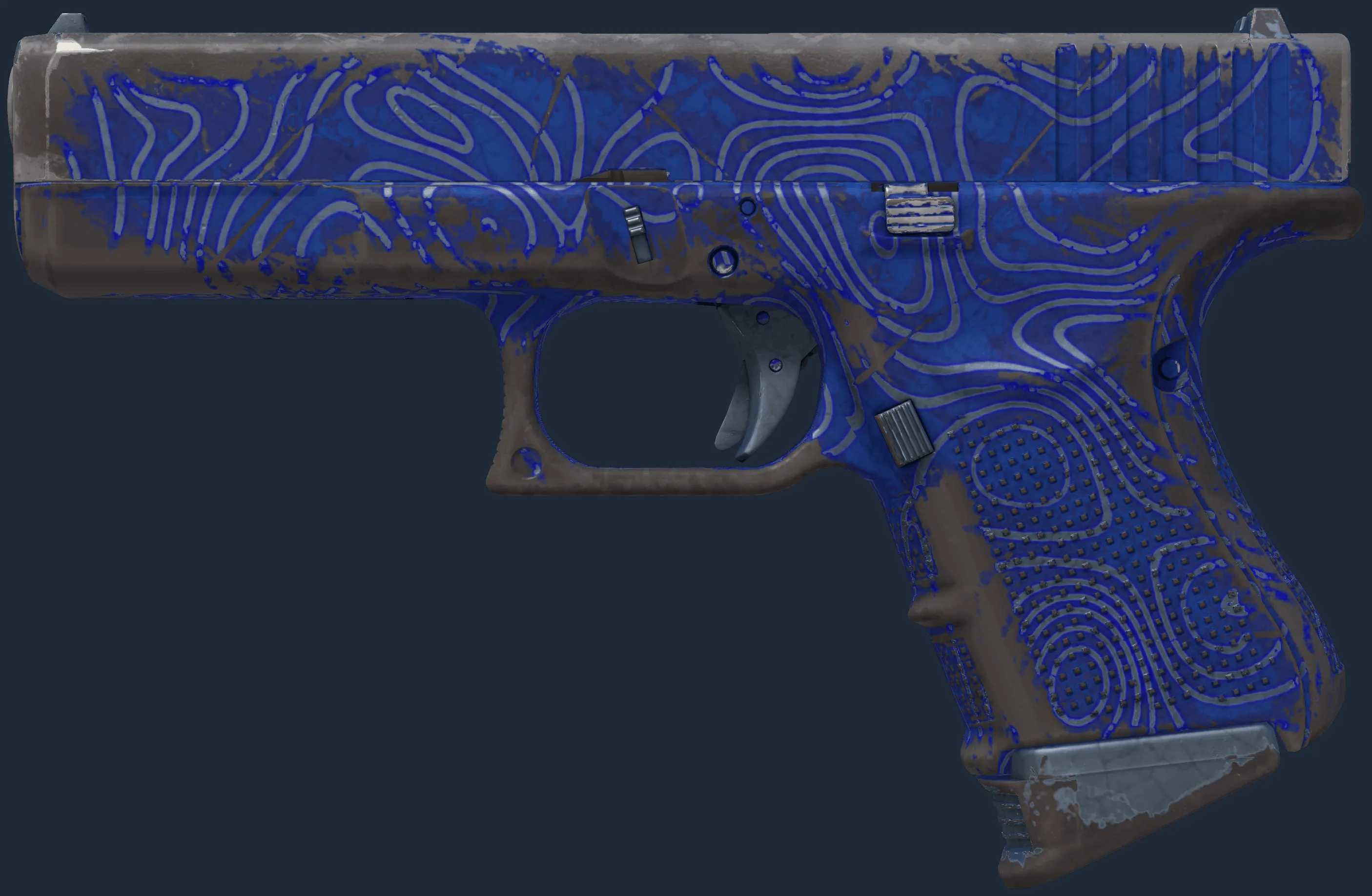 Glock-18 | Ocean Topo (Well-Worn)
