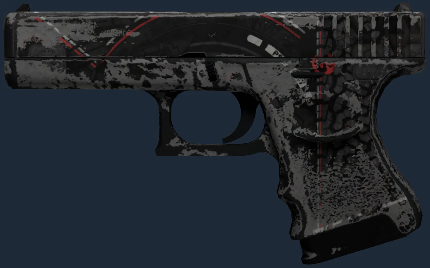 Glock-18 | Red Tire (Battle-Scarred)