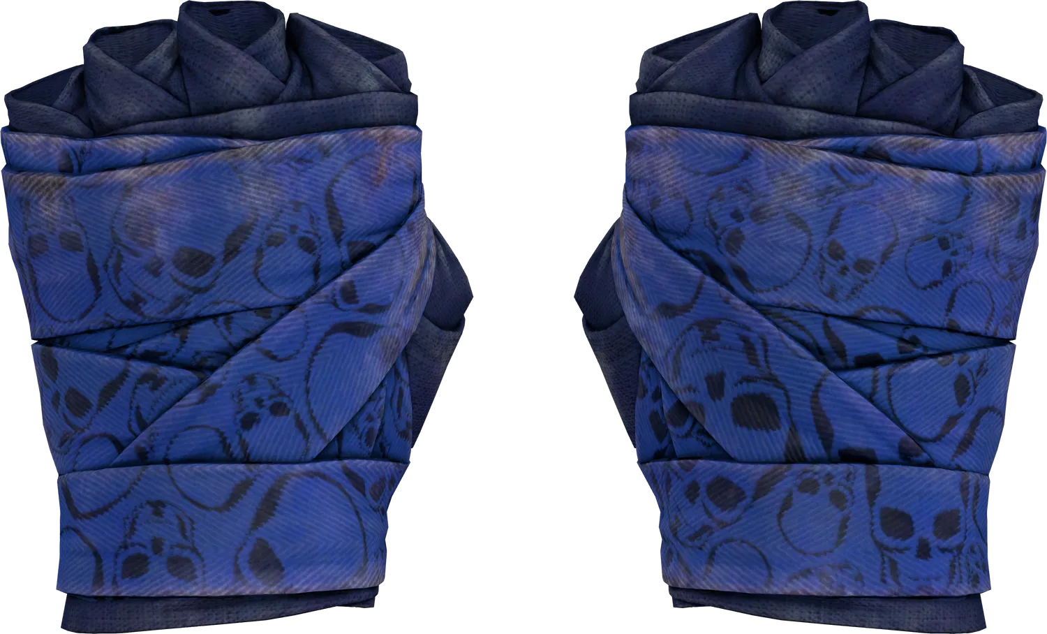 ★ Hand Wraps | Cobalt Skulls (Battle-Scarred)