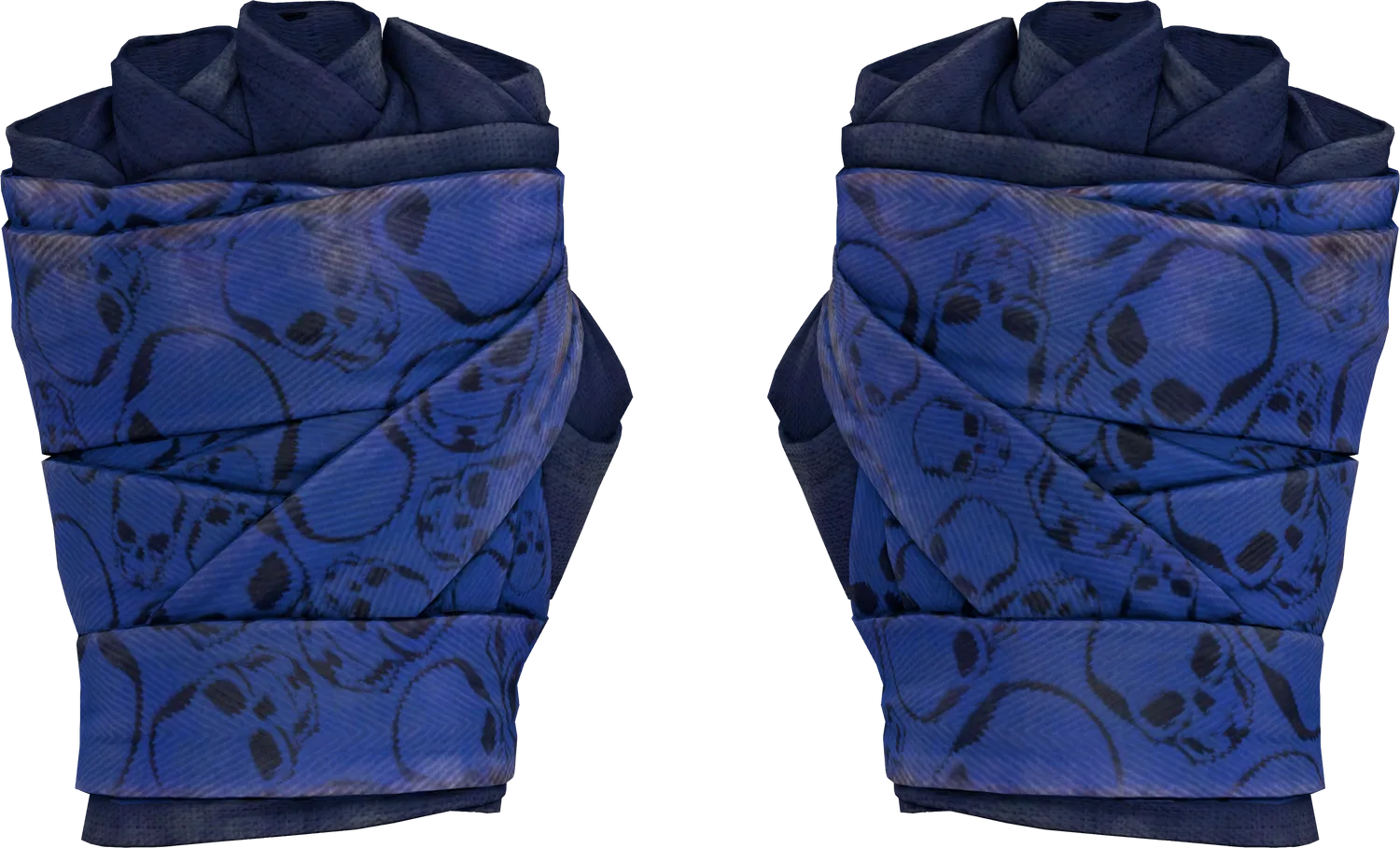 ★ Hand Wraps | Cobalt Skulls (Well-Worn)