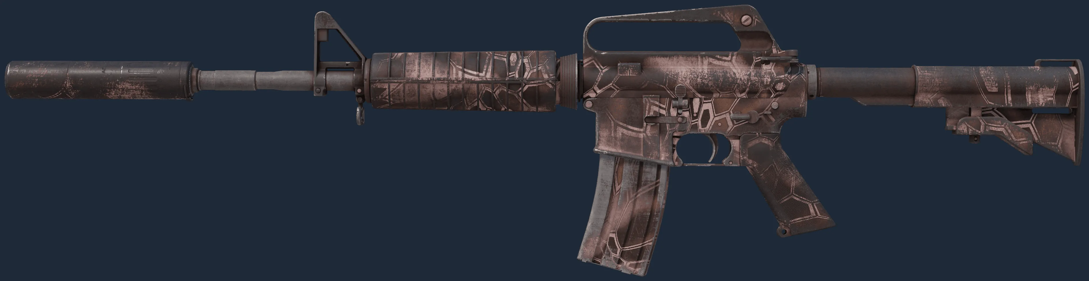 M4A1-S | Rose Hex (Well-Worn)