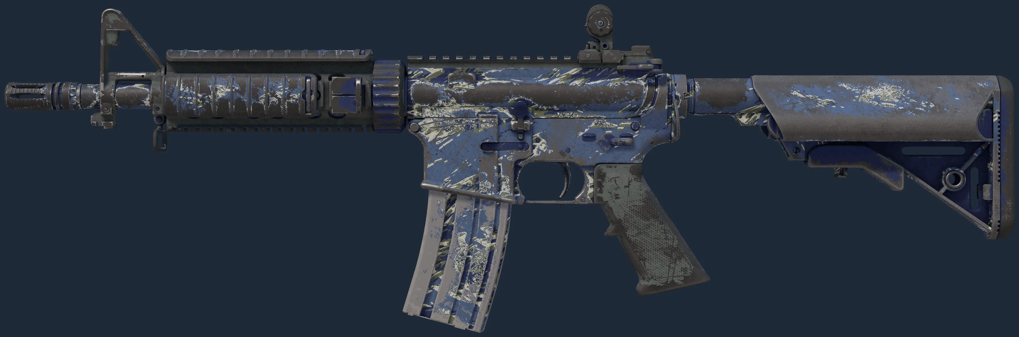 M4A4 | Naval Shred Camo (Battle-Scarred)