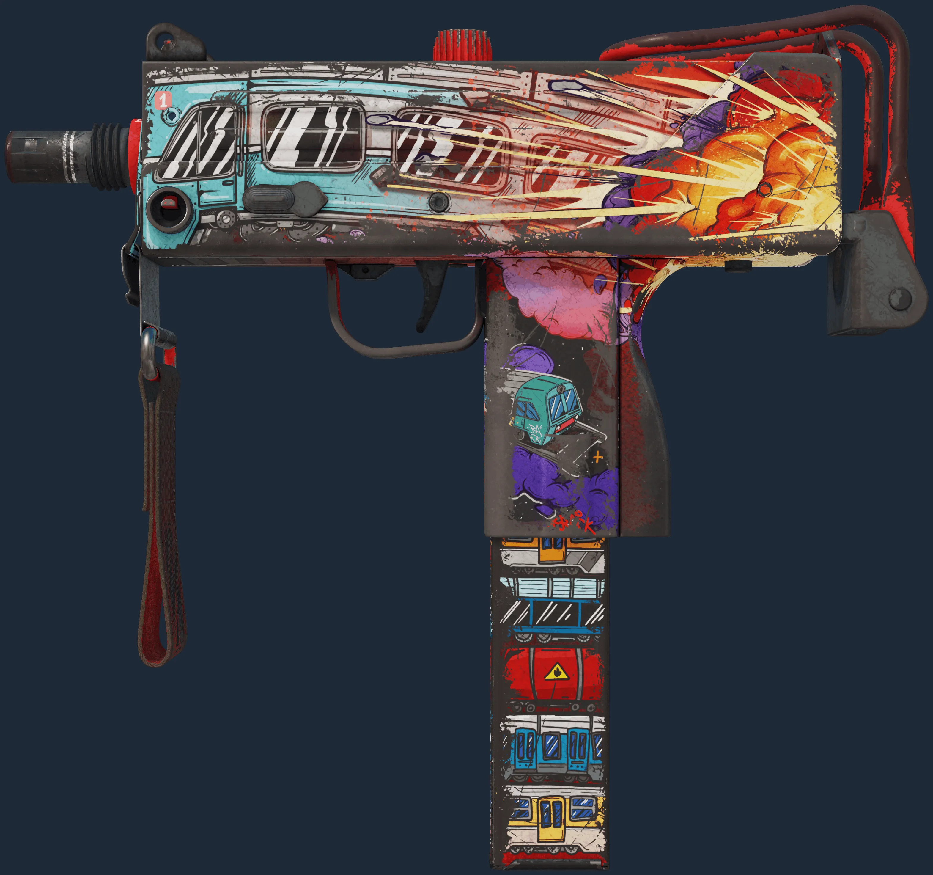 MAC-10 | Derailment (Battle-Scarred)