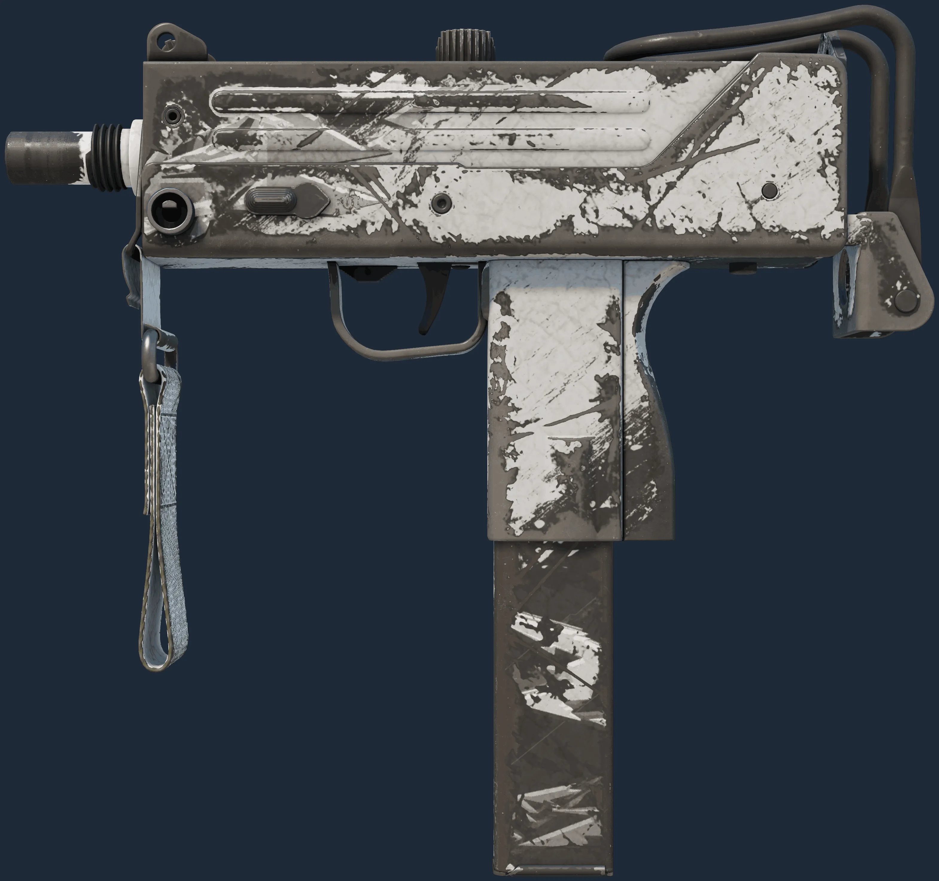 MAC-10 | Snow Splash (Well-Worn)