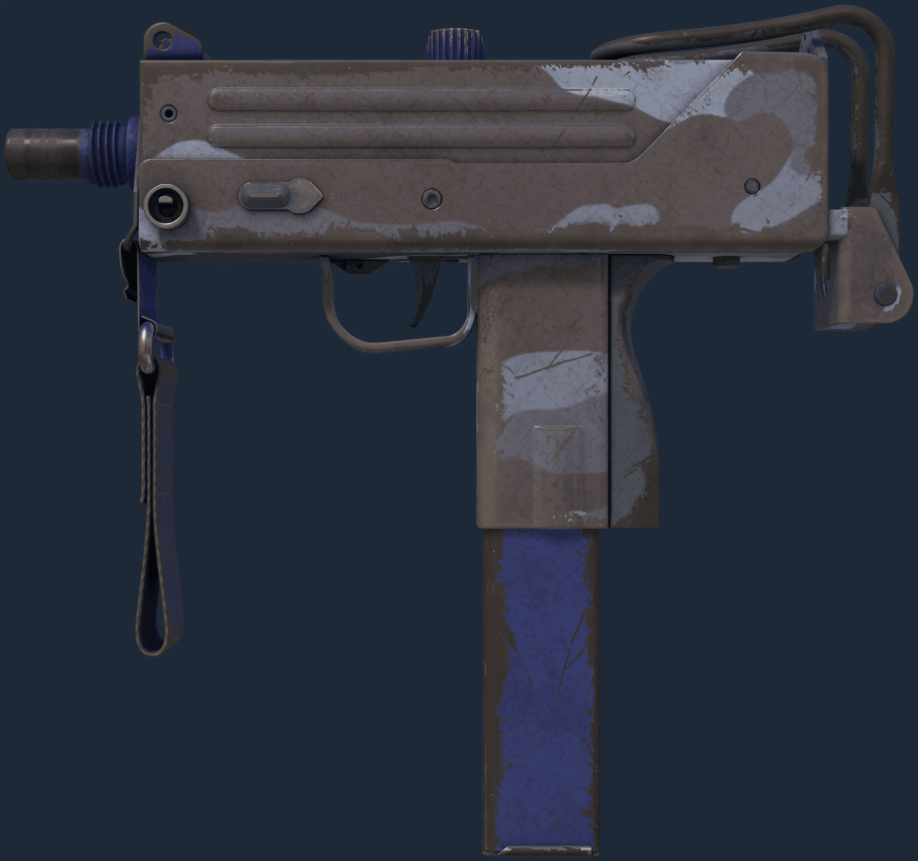 MAC-10 | Storm Camo (Well-Worn)