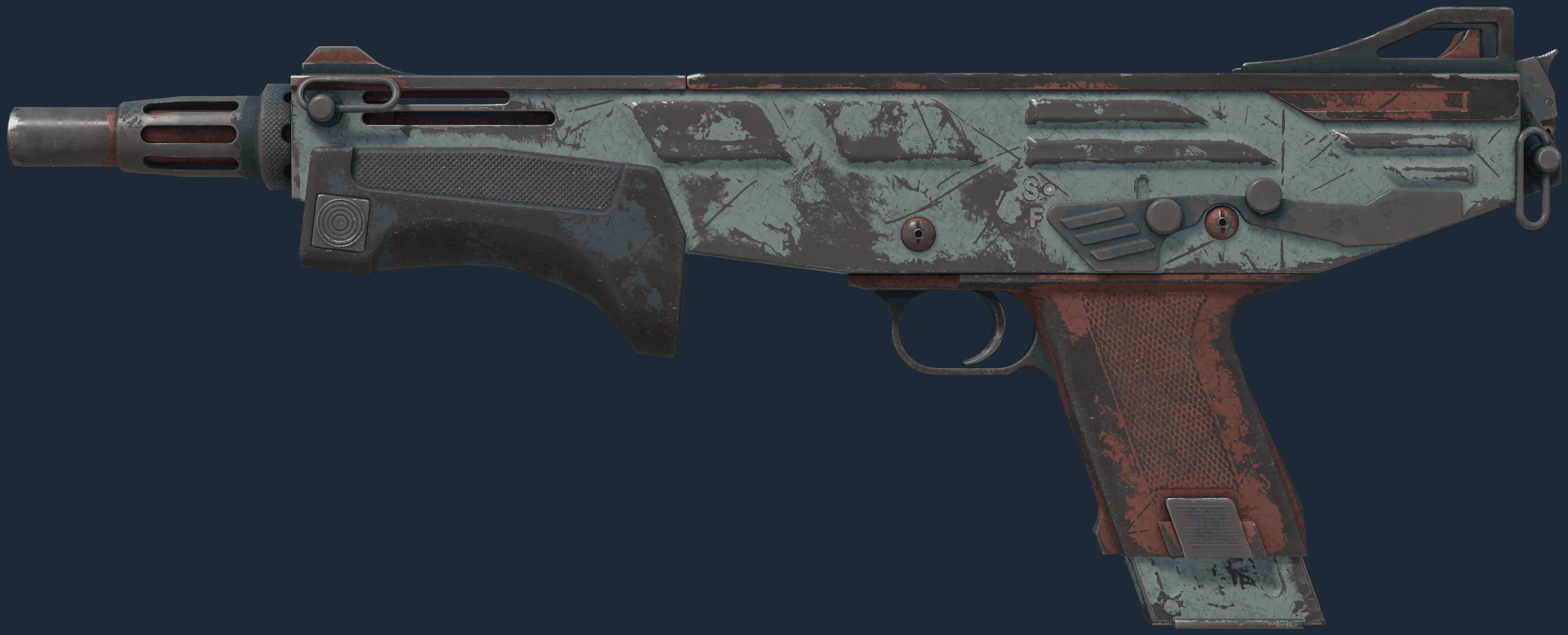 MAG-7 | Copper Oxide (Battle-Scarred)