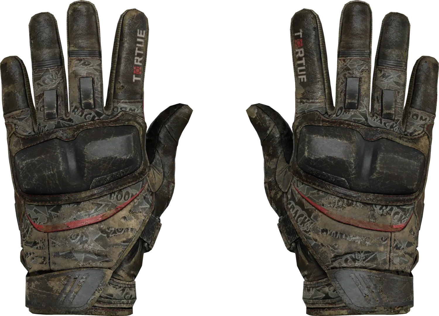 ★ Moto Gloves | Boom! (Battle-Scarred)