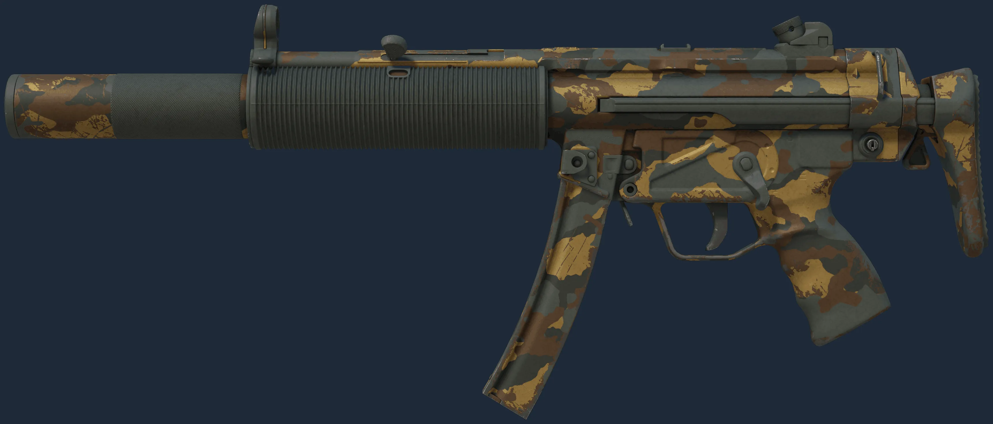 MP5-SD | Gold Leaf (Field-Tested)