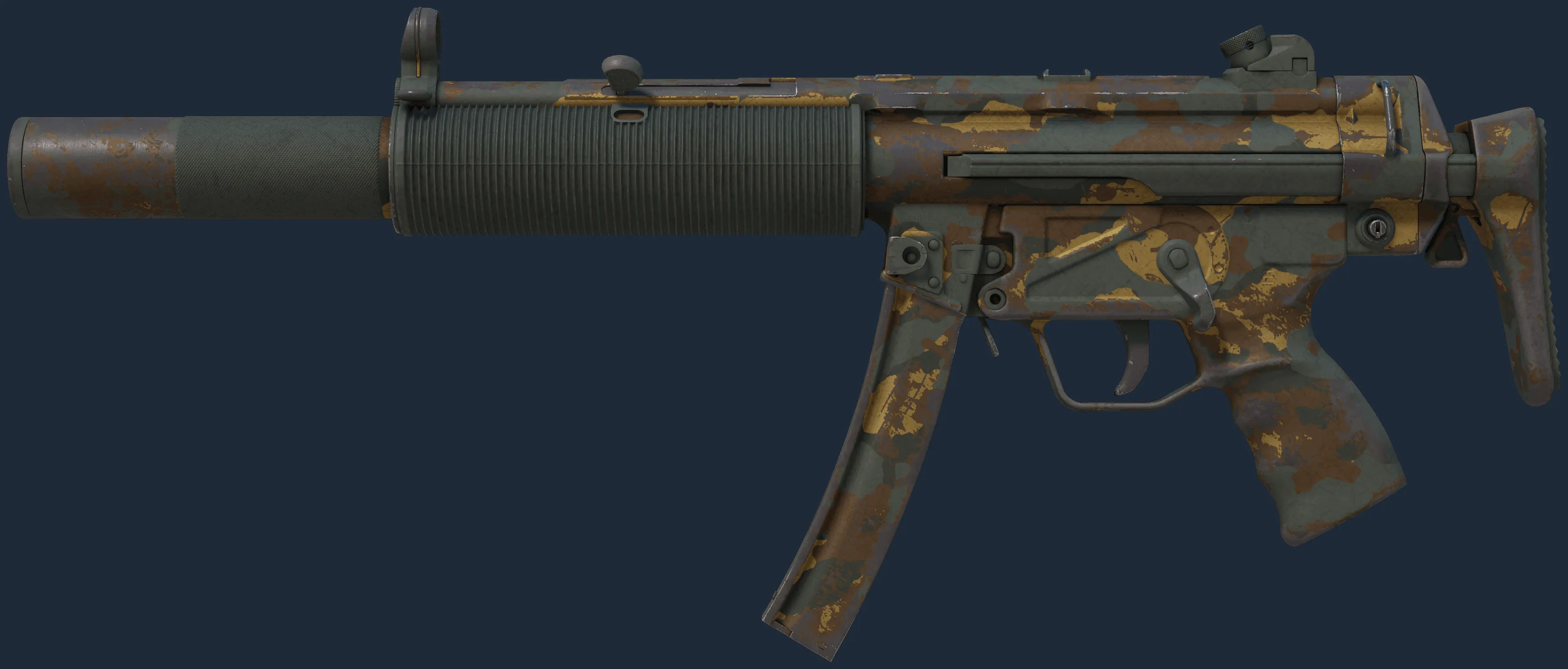 MP5-SD | Gold Leaf (Well-Worn)