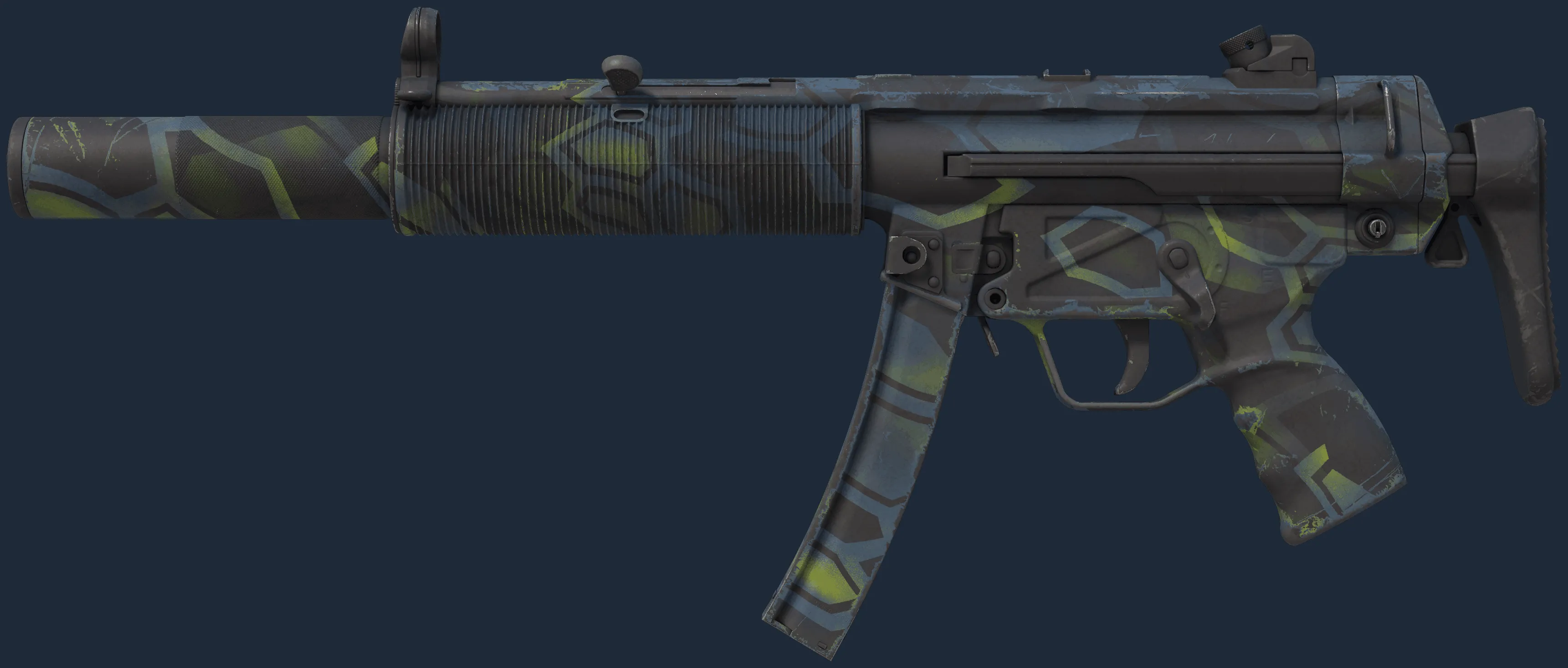 MP5-SD | Lime Hex (Field-Tested)