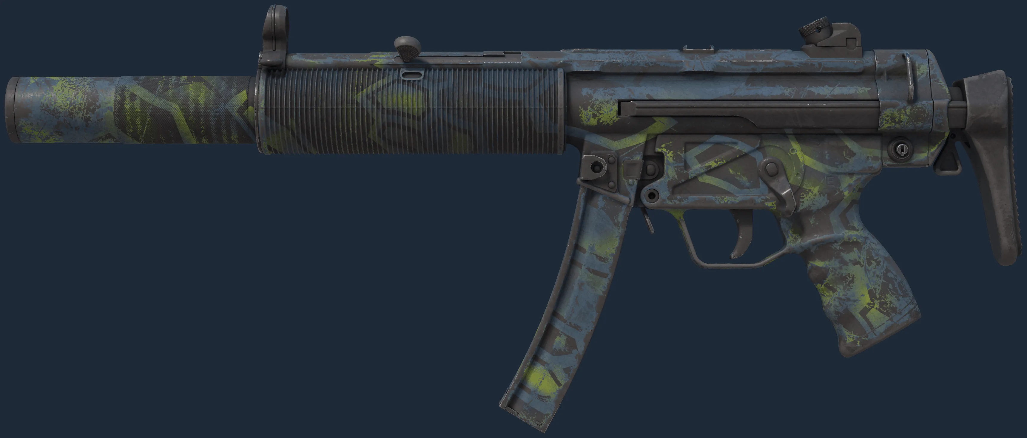 MP5-SD | Lime Hex (Well-Worn)