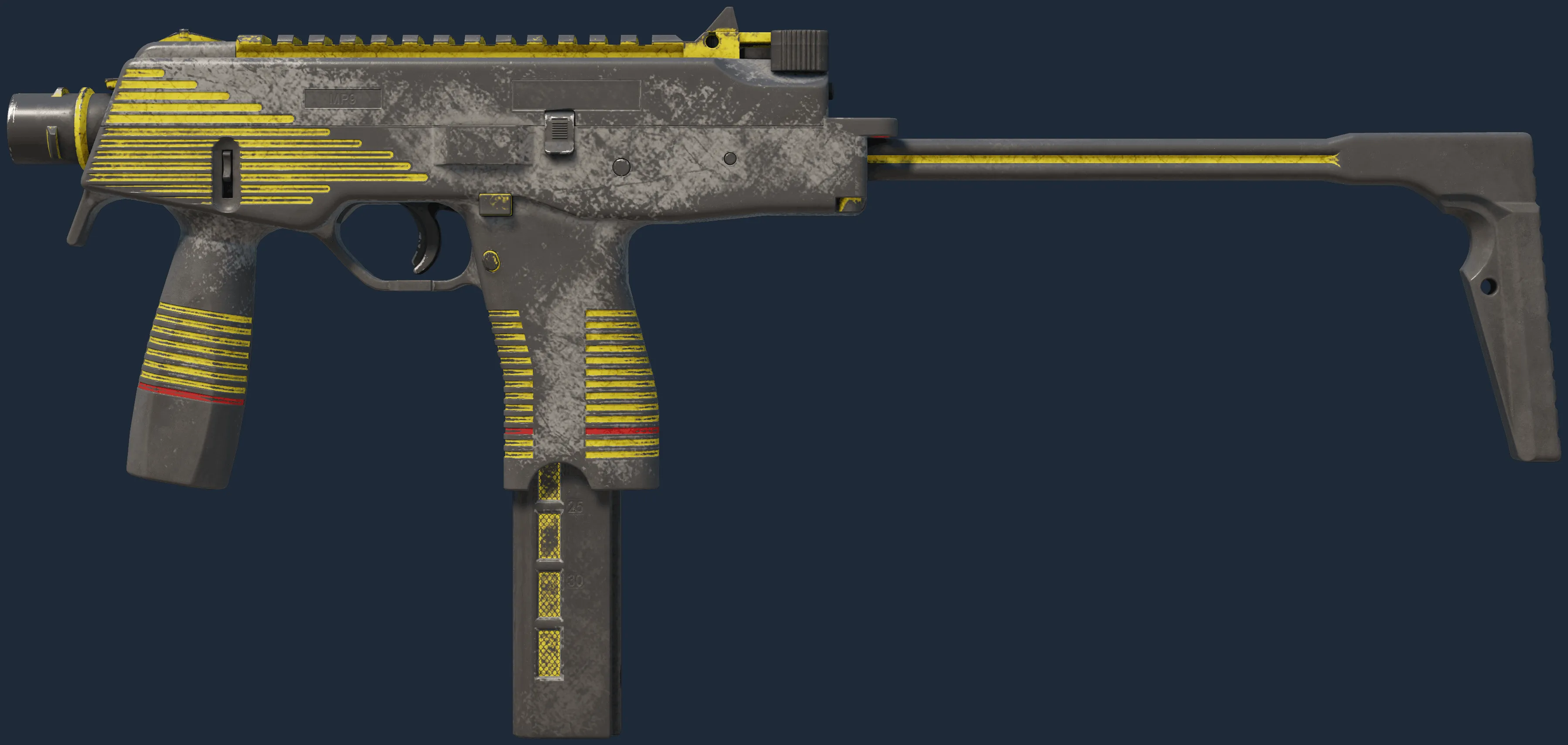 MP9 | Bee-Tron (Battle-Scarred)