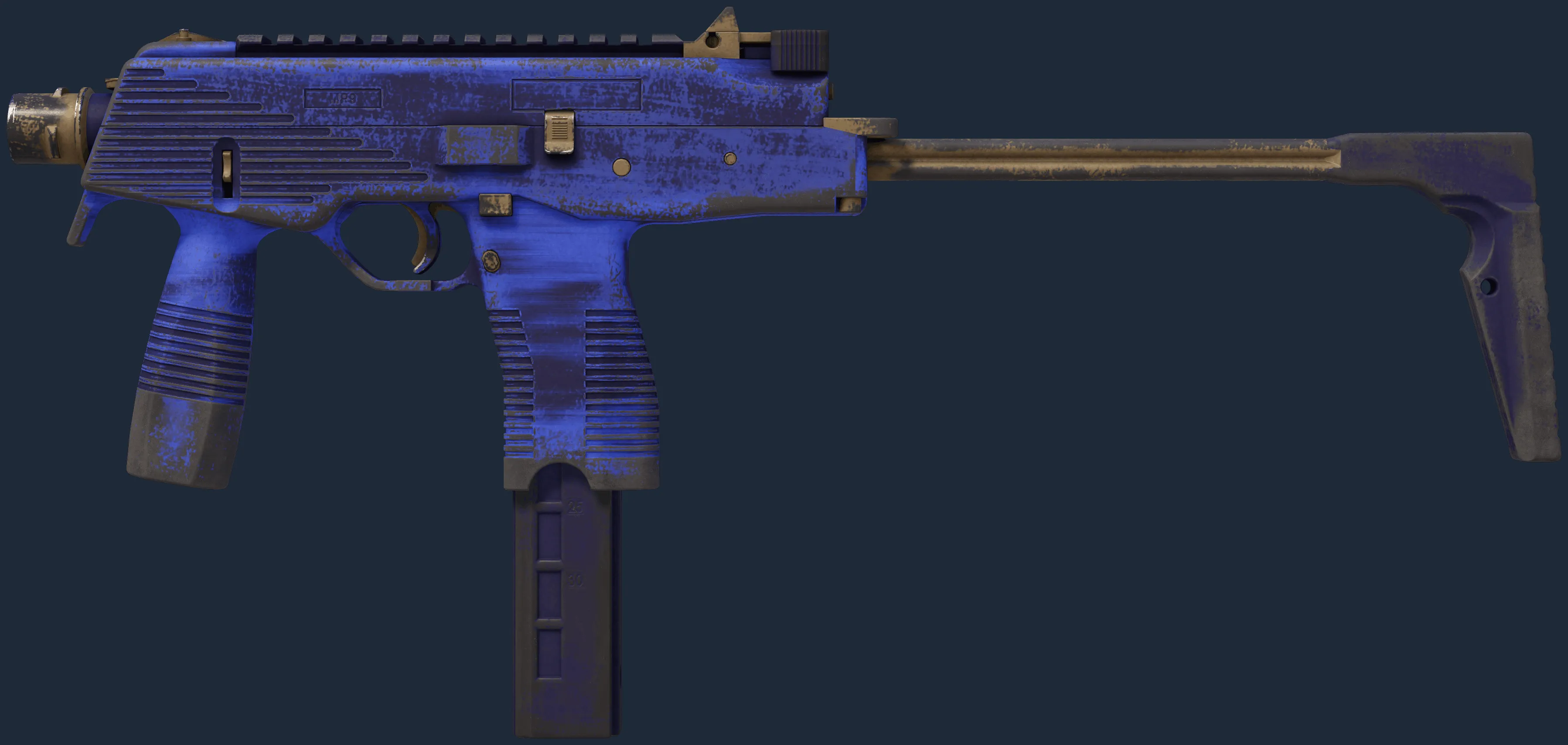 MP9 | Buff Blue (Well-Worn)