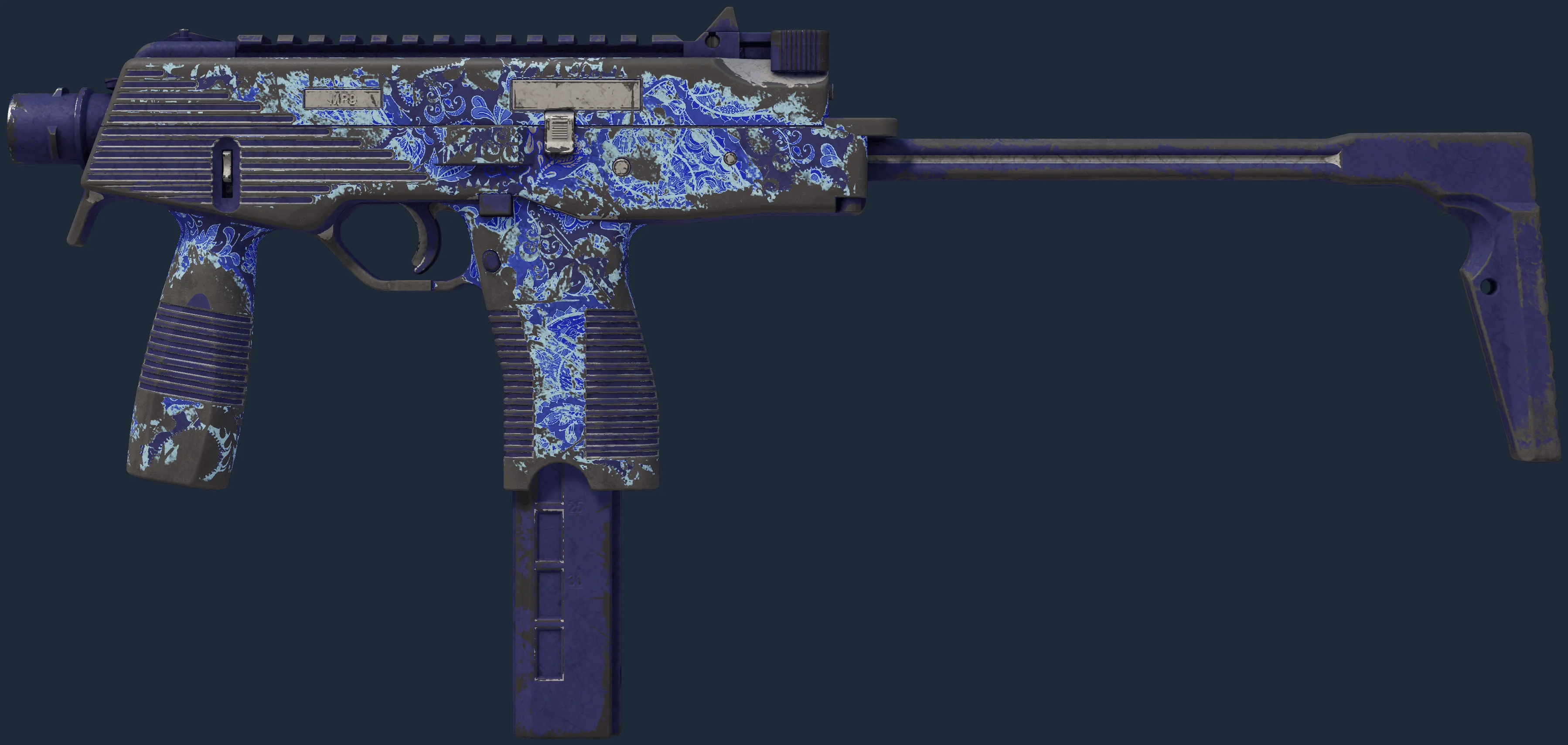 MP9 | Cobalt Paisley (Battle-Scarred)