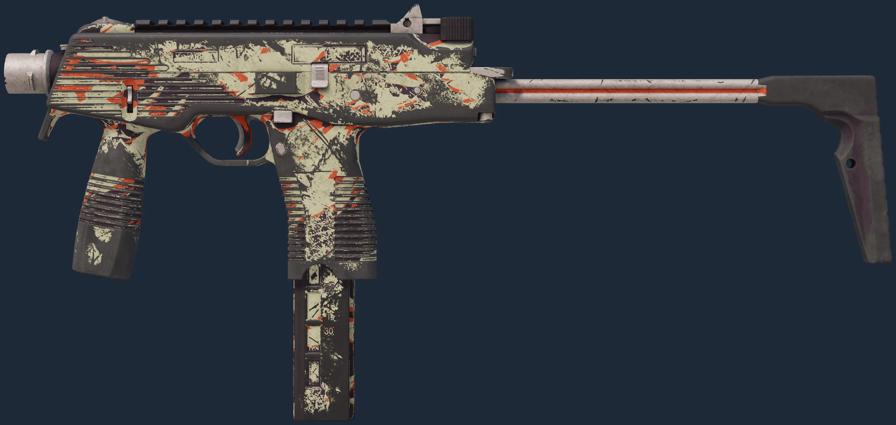 MP9 | Shredded (Battle-Scarred)