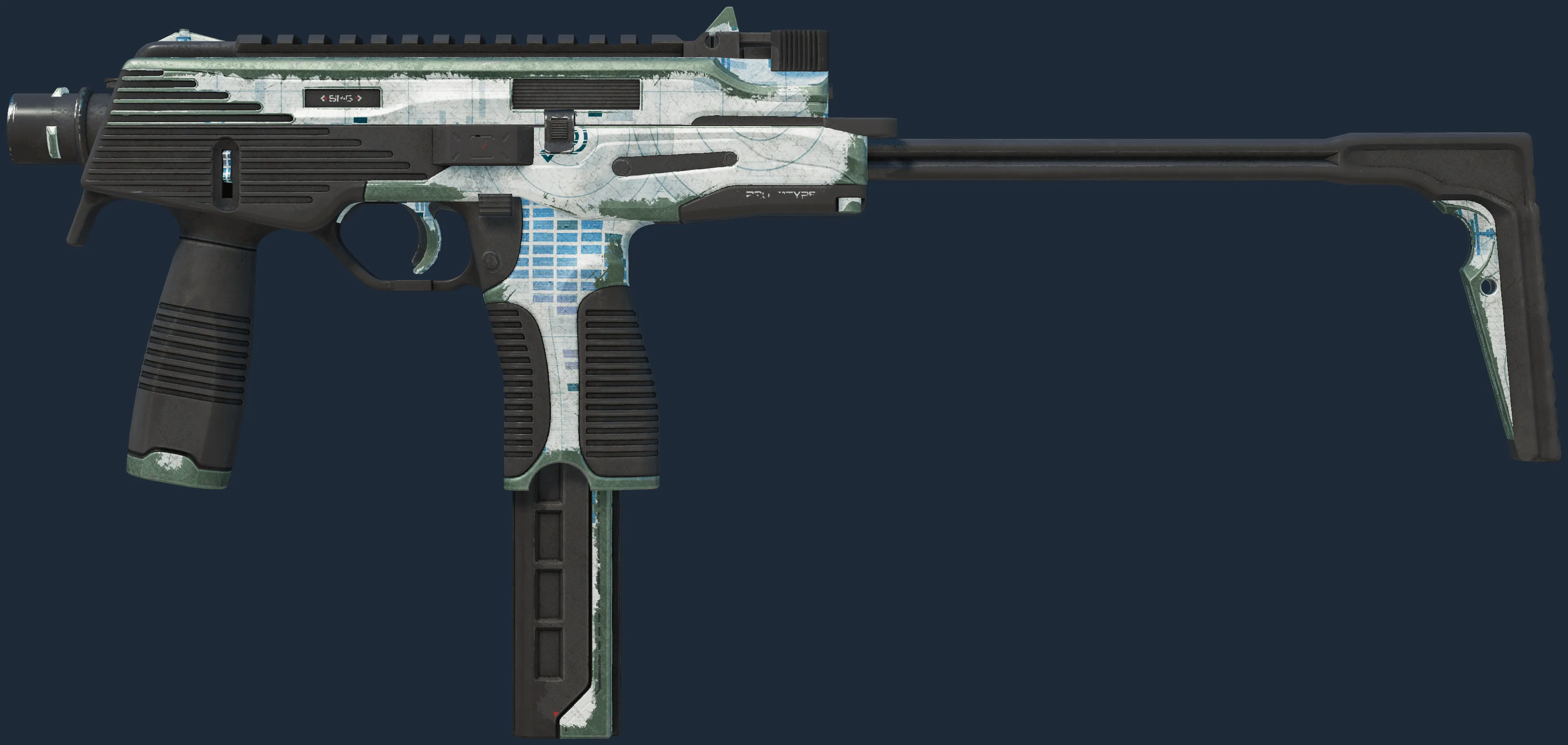 MP9 | Spy Prototype (Battle-Scarred) MP9 | Spy Prototype (Battle-Scarred)