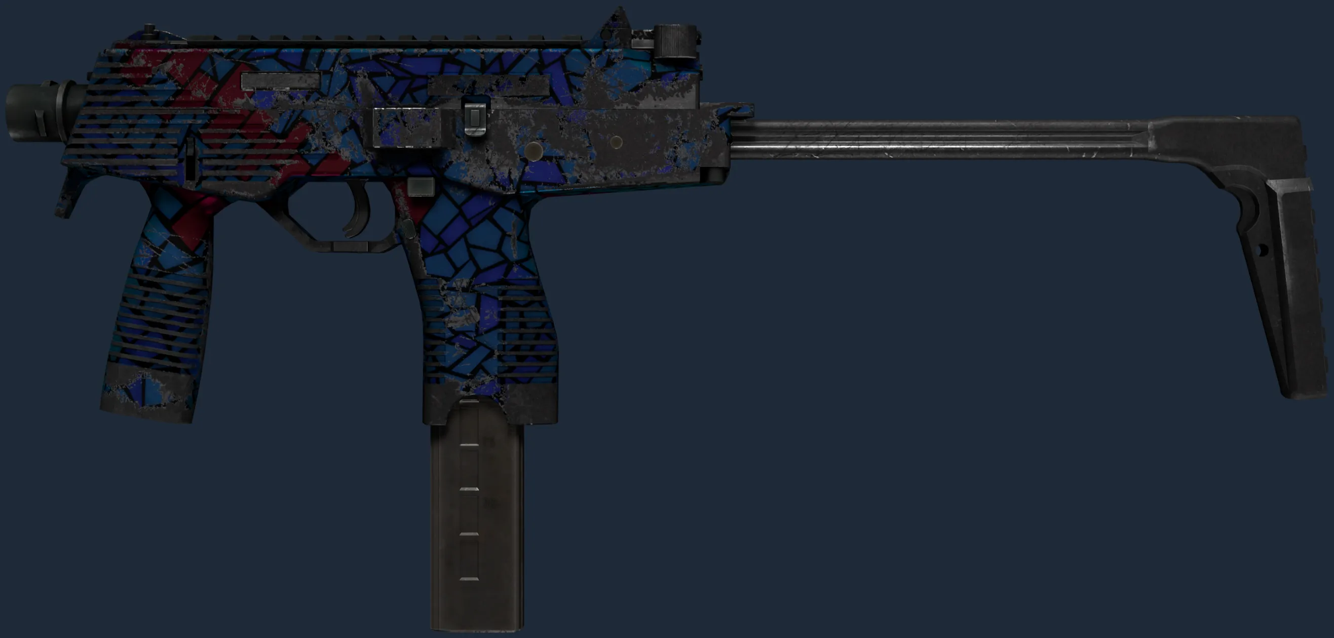 MP9 | Stained Glass (Well-Worn)