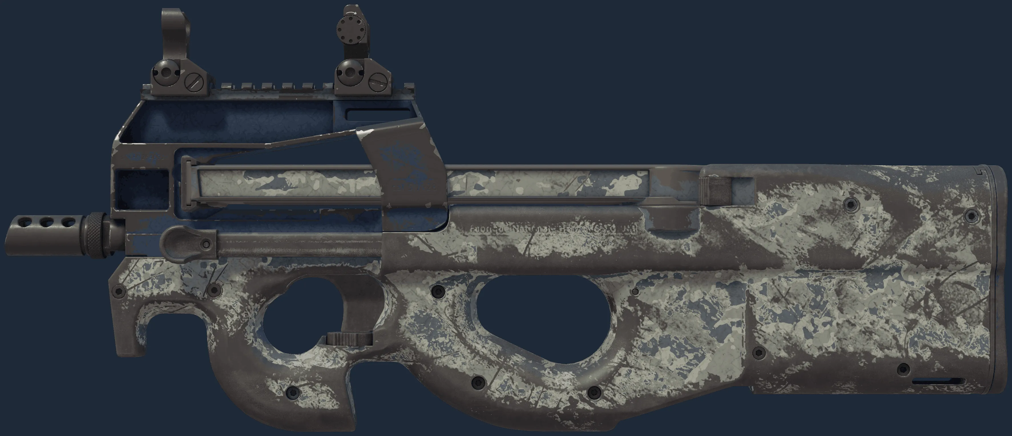 P90 | Blue Tac (Battle-Scarred)