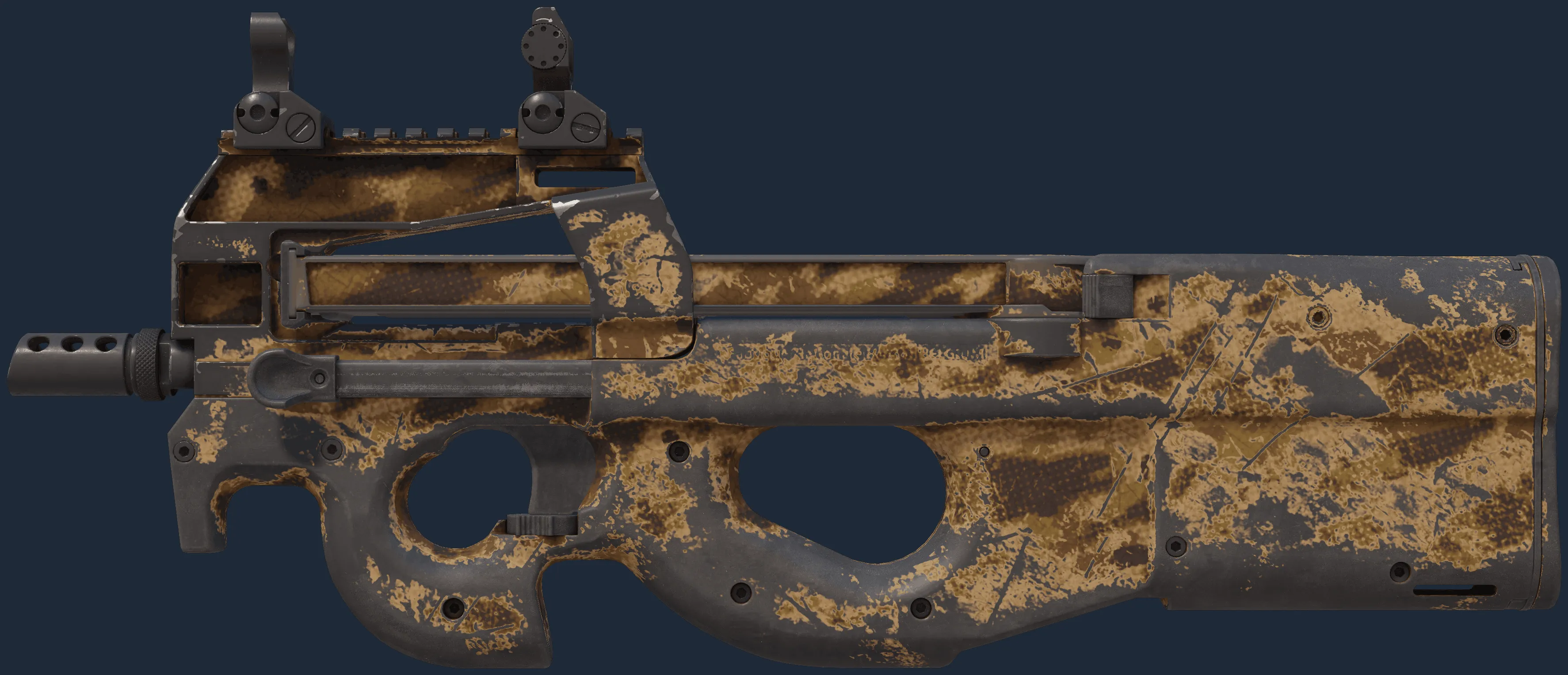 P90 | Desert Halftone (Battle-Scarred)
