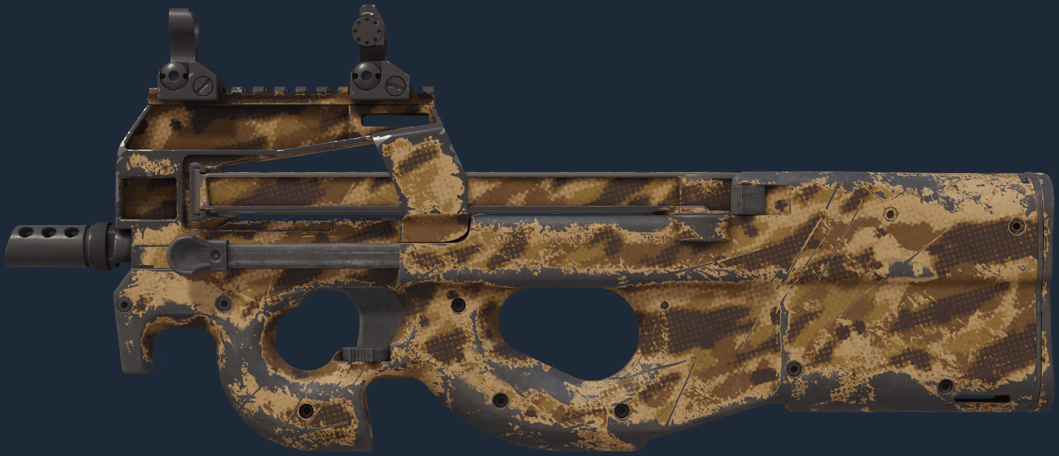 P90 | Desert Halftone (Well-Worn)