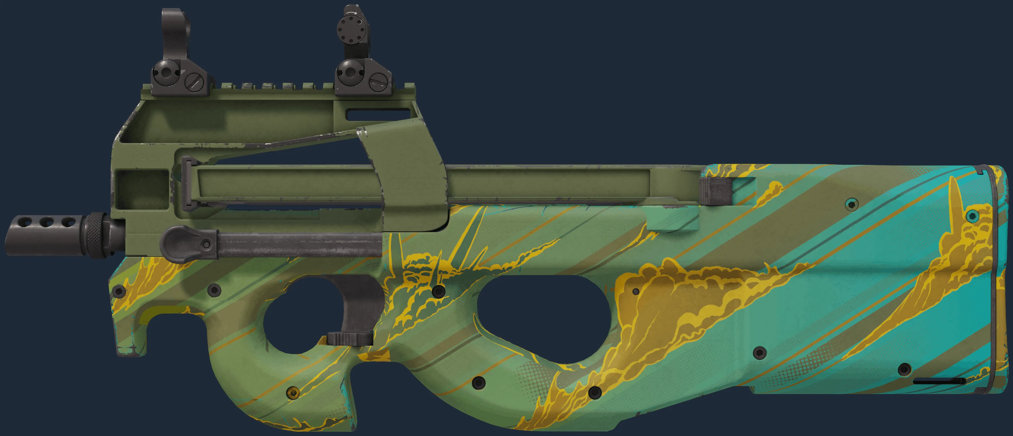 P90 | Mustard Gas (Minimal Wear)