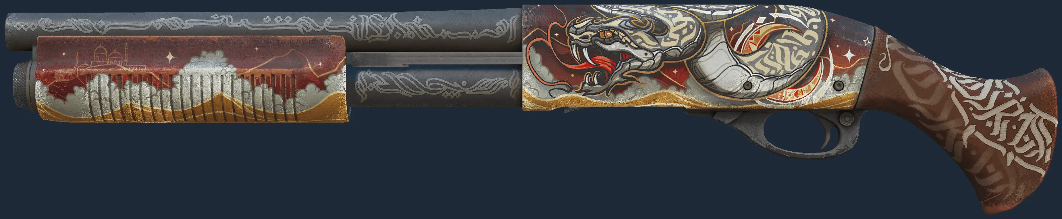 Sawed-Off | Lunar Wyrm (Well-Worn) Sawed-Off | Lunar Wyrm (Well-Worn)