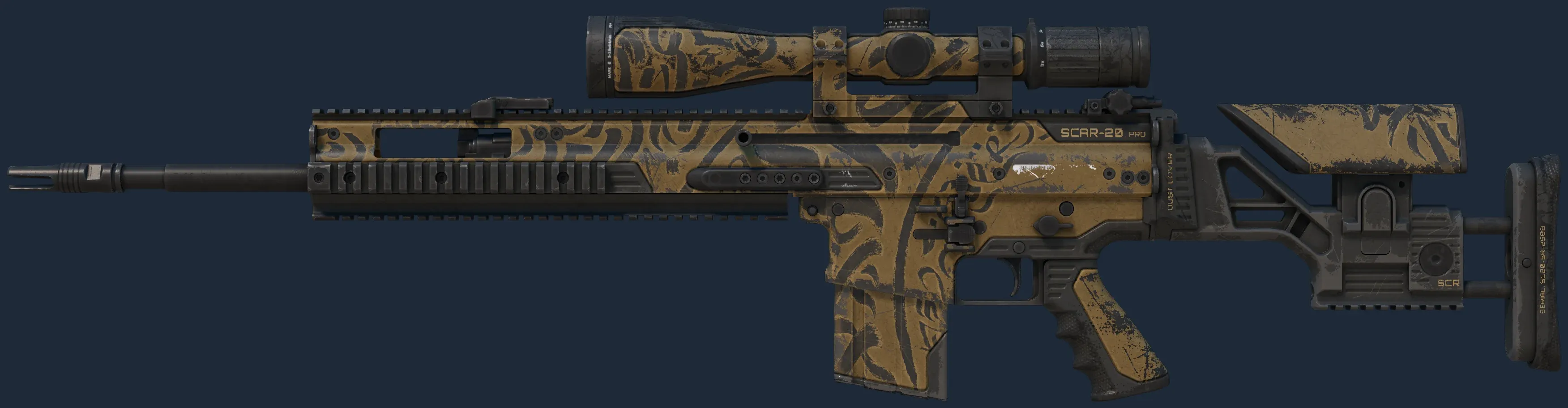 SCAR-20 | Sirocco Script (Well-Worn)