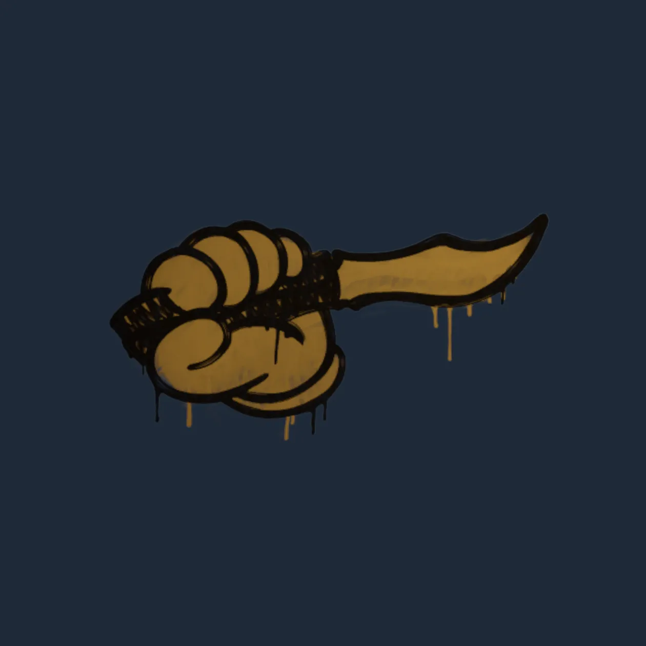 Sealed Graffiti | Backstab (Desert Amber)
