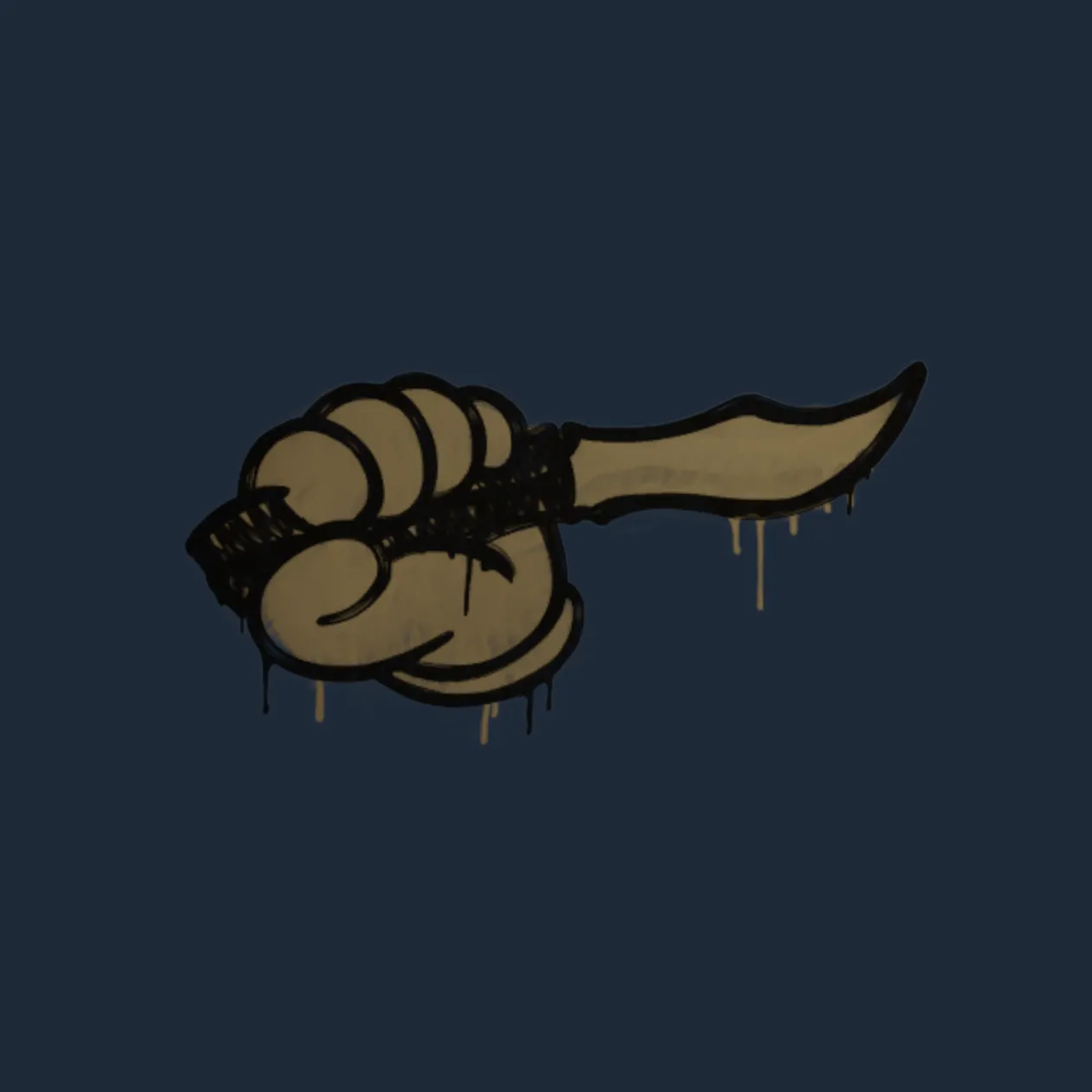 Sealed Graffiti | Backstab (Dust Brown)