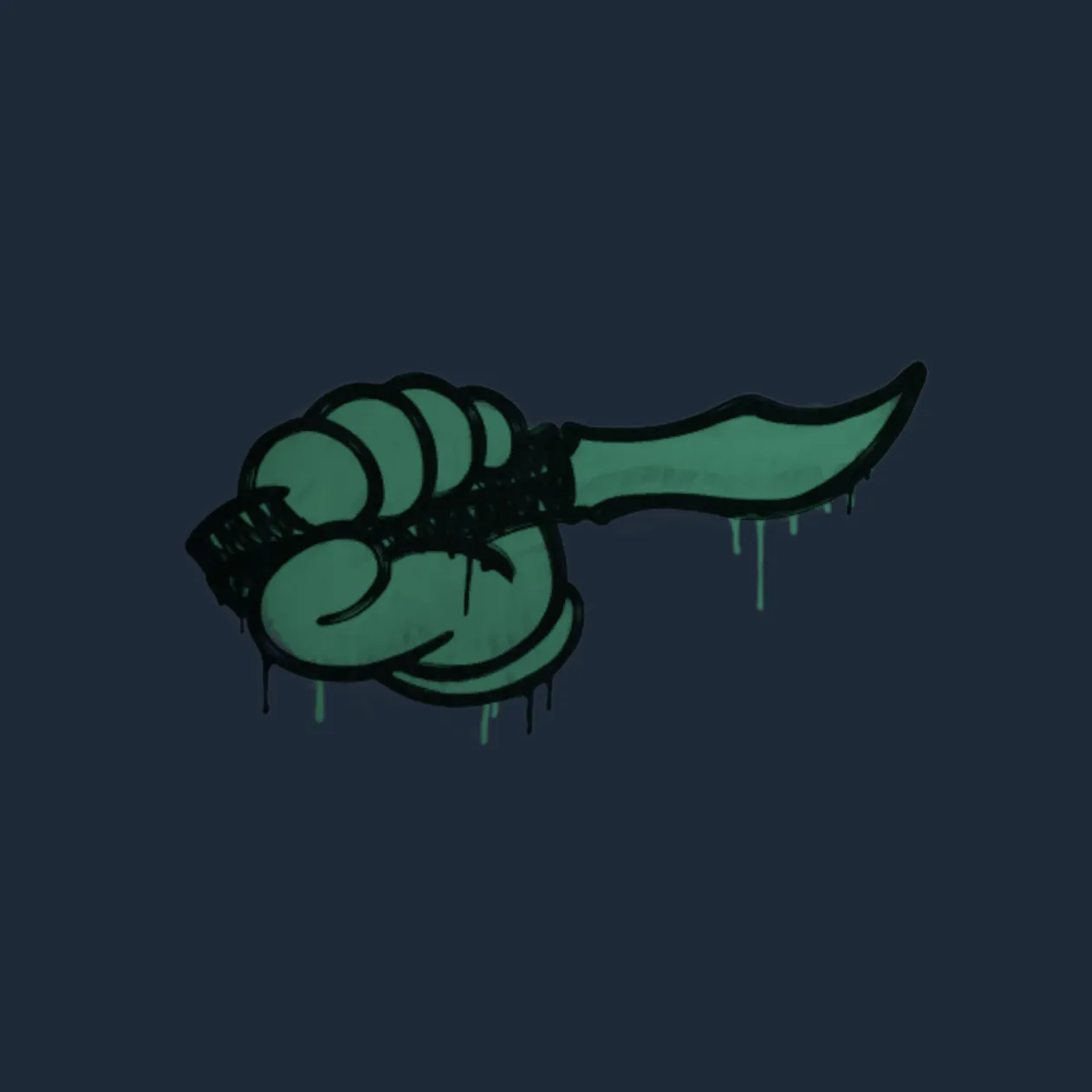 Sealed Graffiti | Backstab (Frog Green)