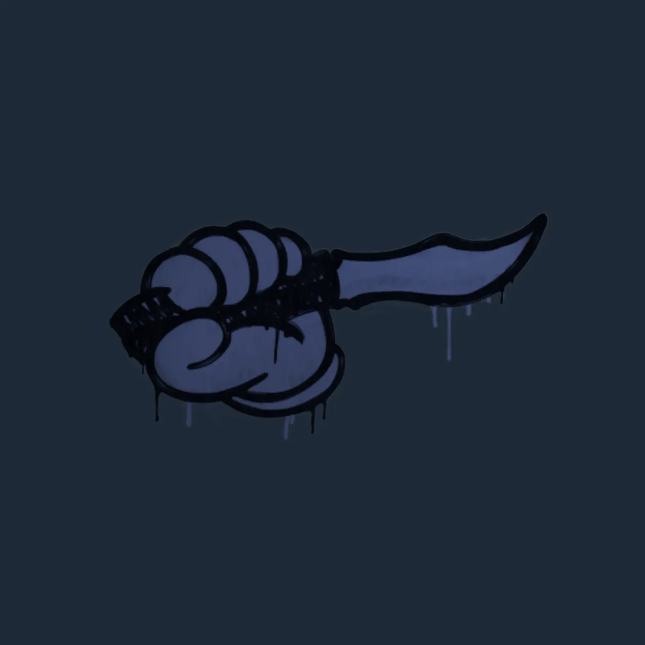 Sealed Graffiti | Backstab (Swat Blue)