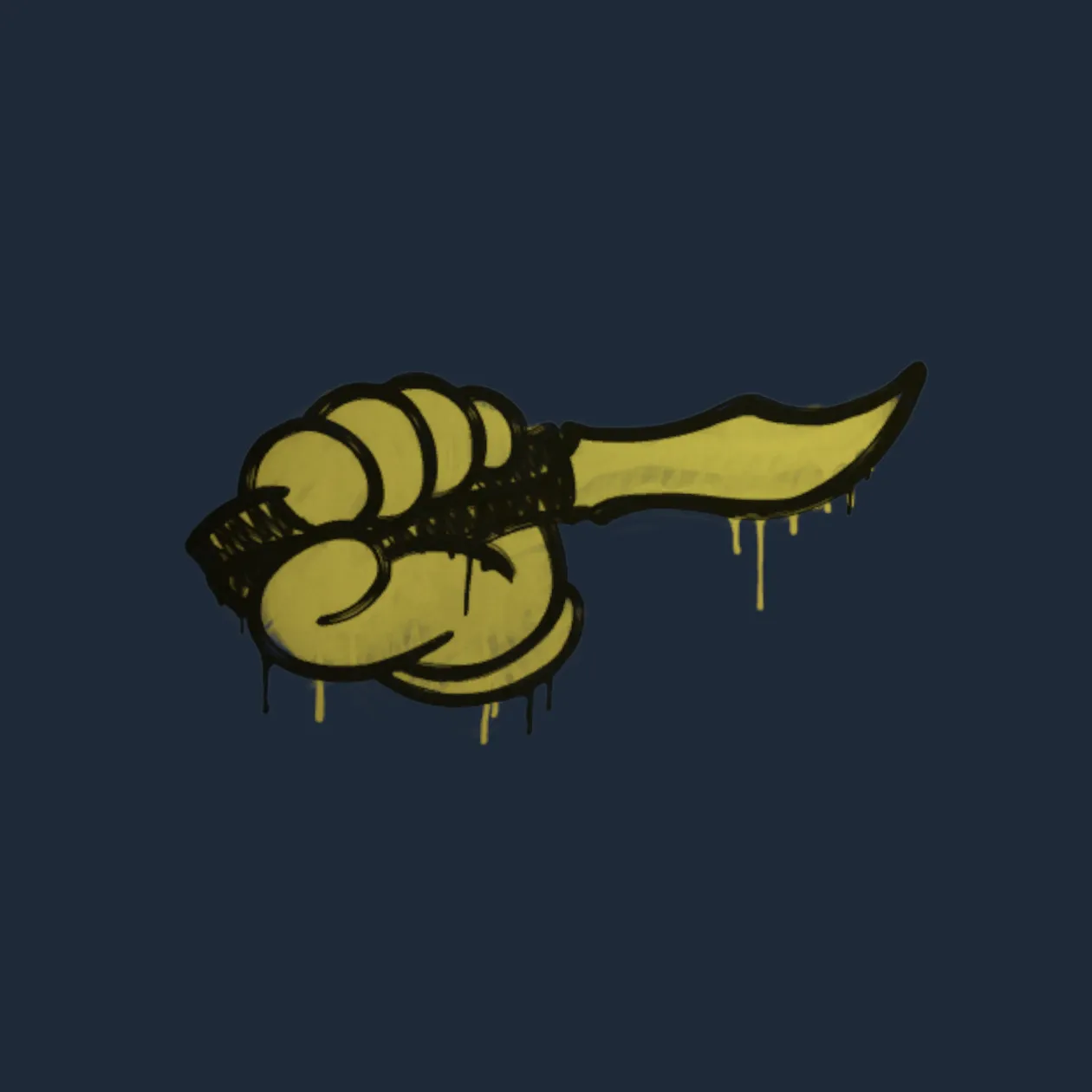 Sealed Graffiti | Backstab (Tracer Yellow)