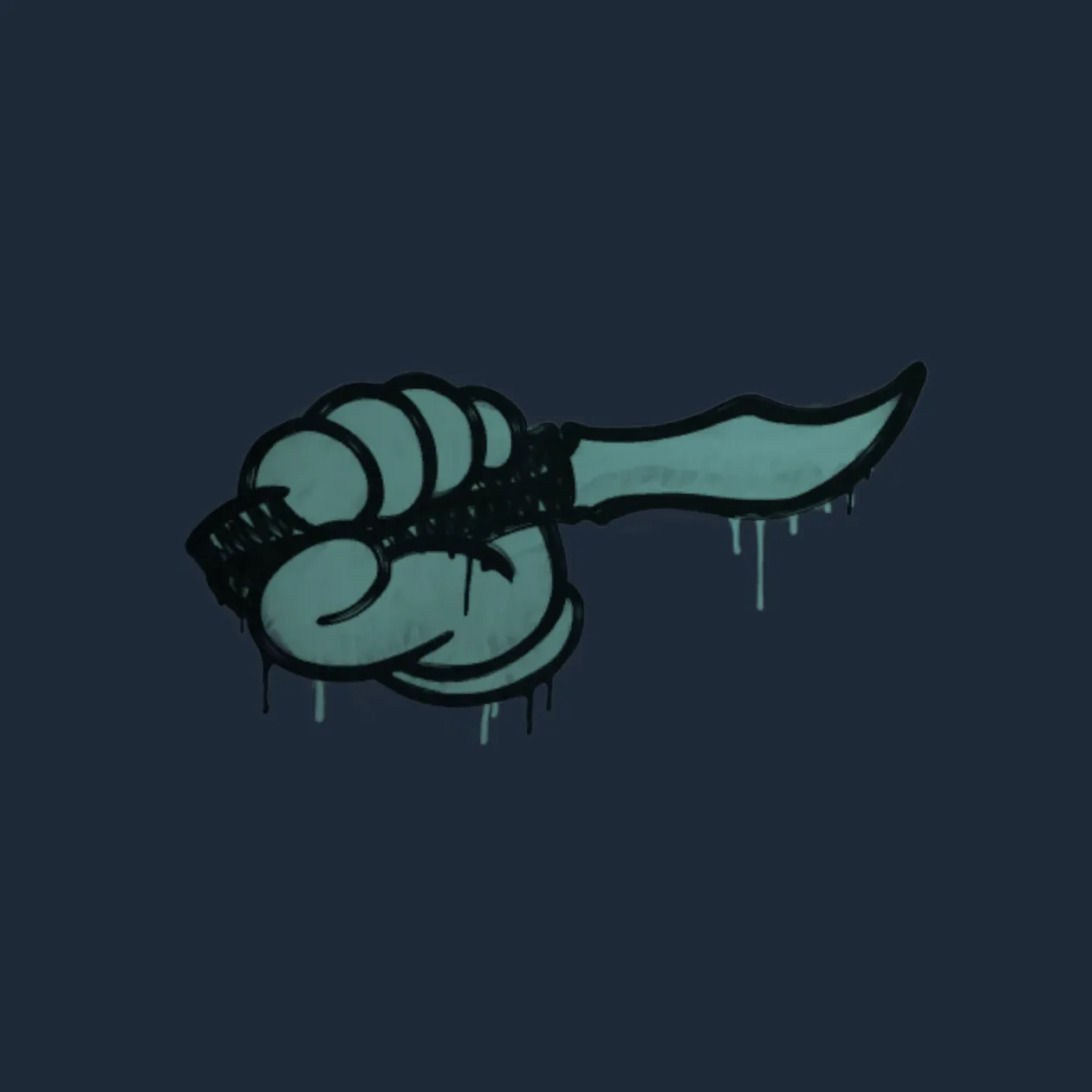 Sealed Graffiti | Backstab (Wire Blue)
