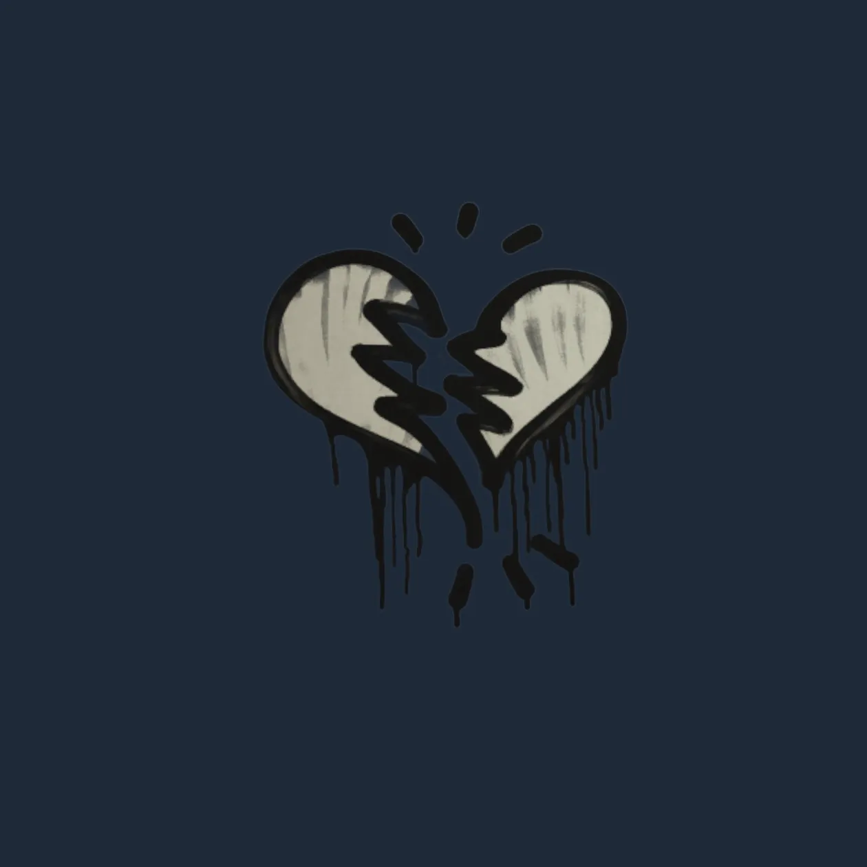 Sealed Graffiti | Broken Heart (Shark White)
