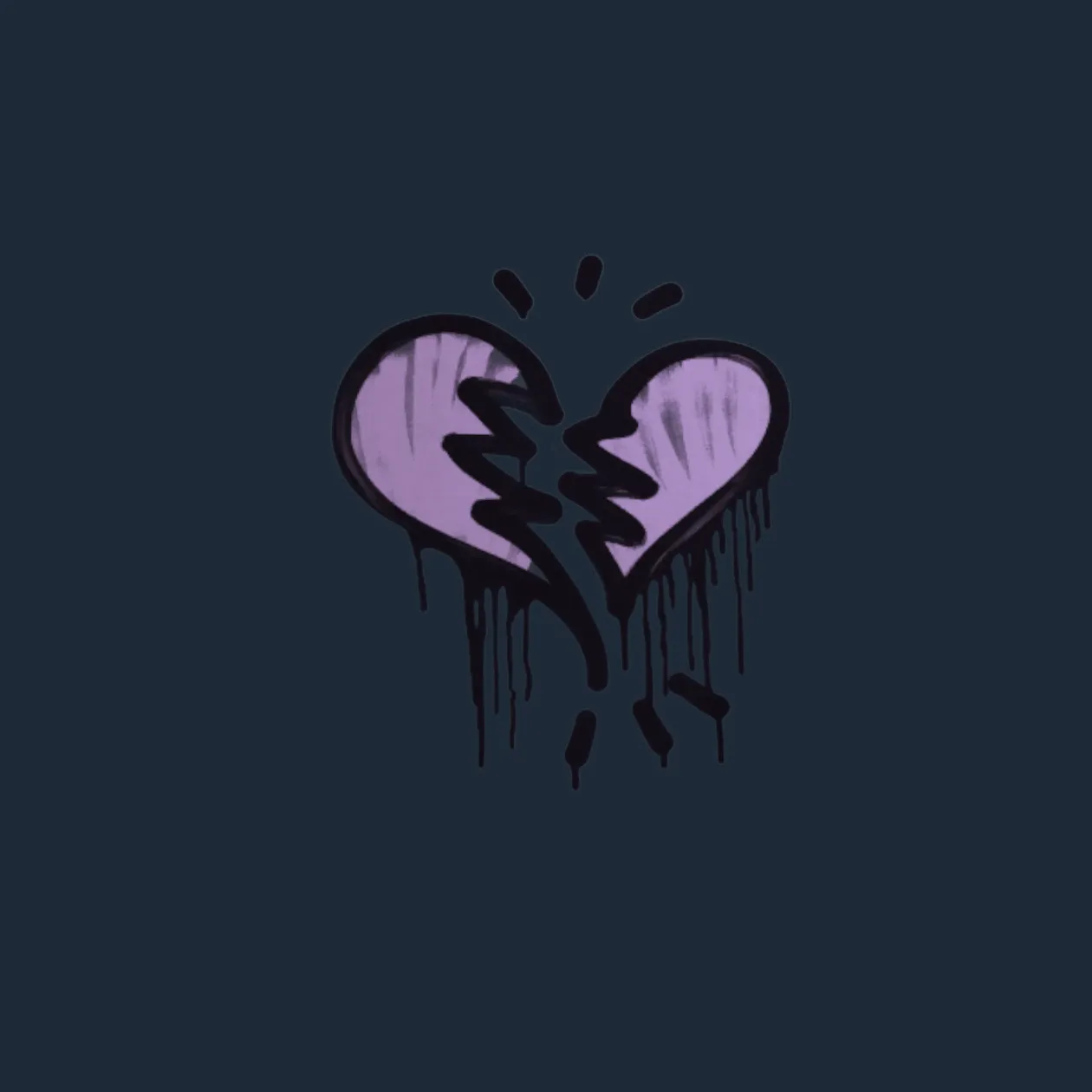 Sealed Graffiti | Broken Heart (Violent Violet)