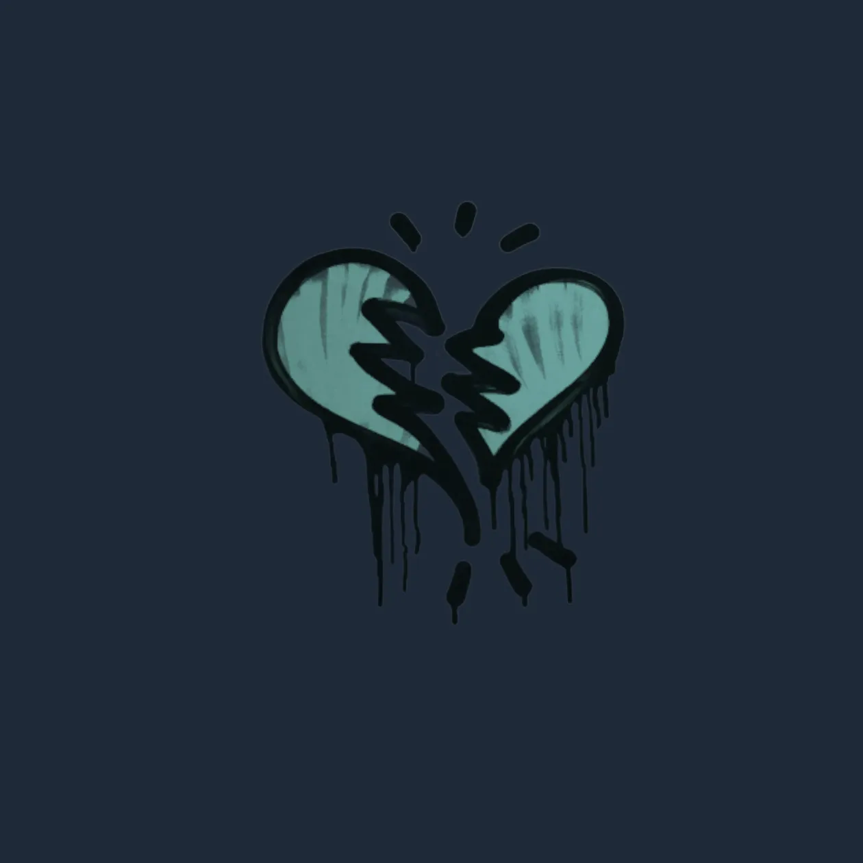 Sealed Graffiti | Broken Heart (Wire Blue)
