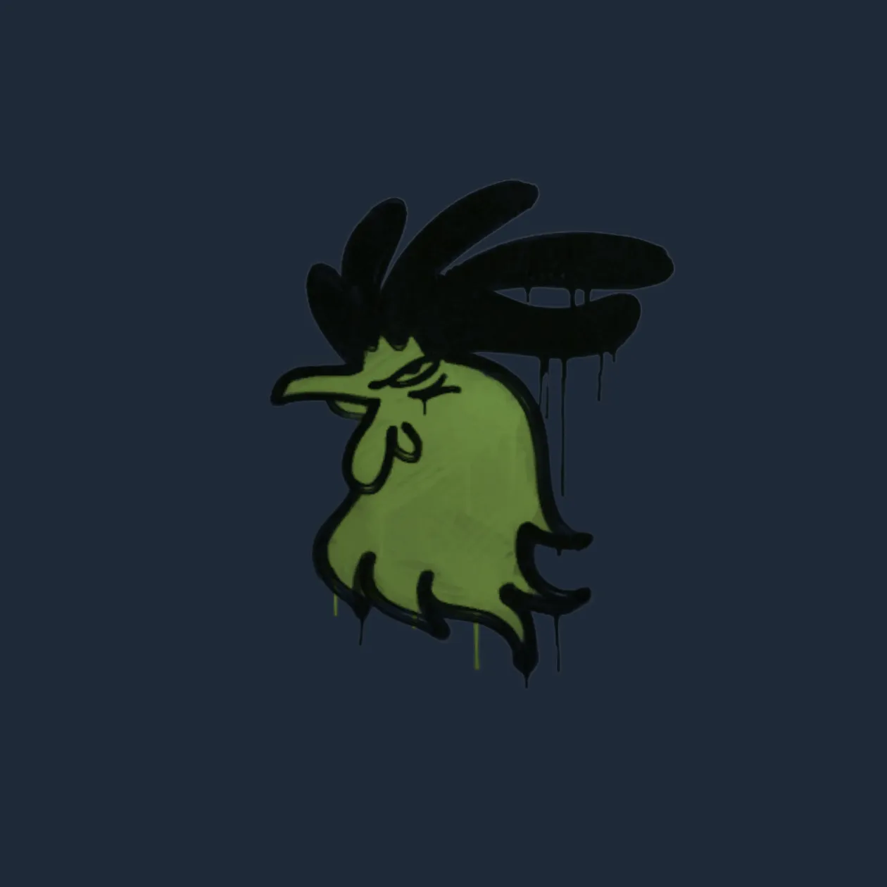 Sealed Graffiti | Cocky (Battle Green)