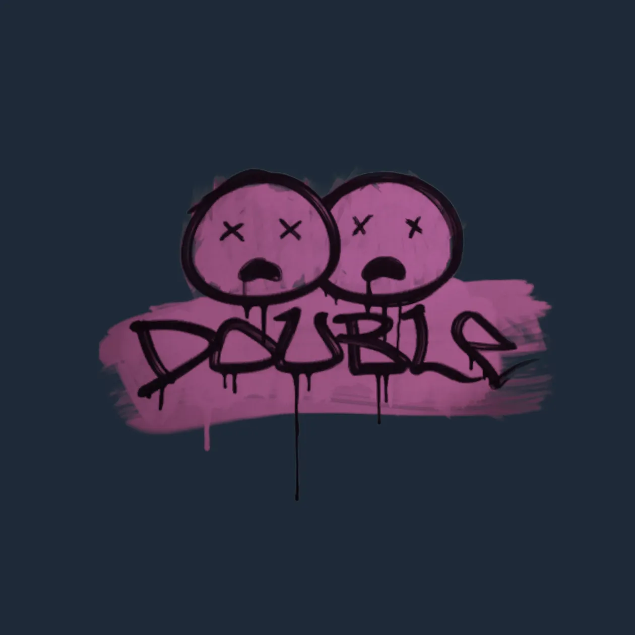 Sealed Graffiti | Double (Bazooka Pink)
