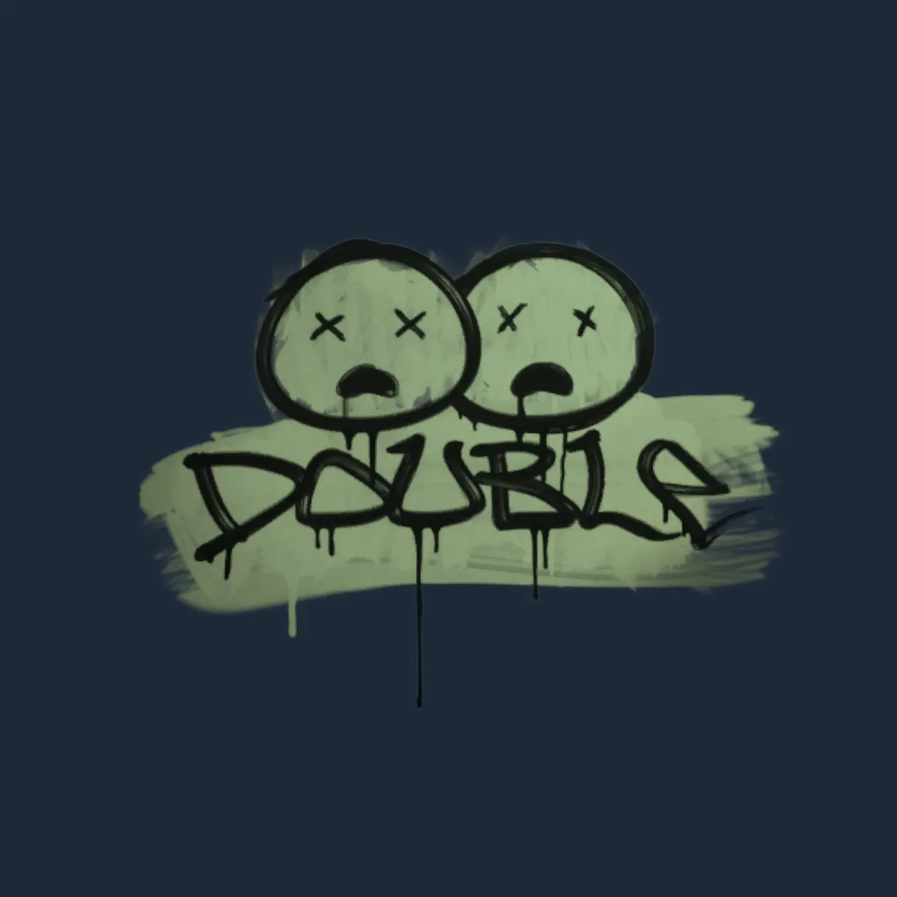 Sealed Graffiti | Double (Cash Green)
