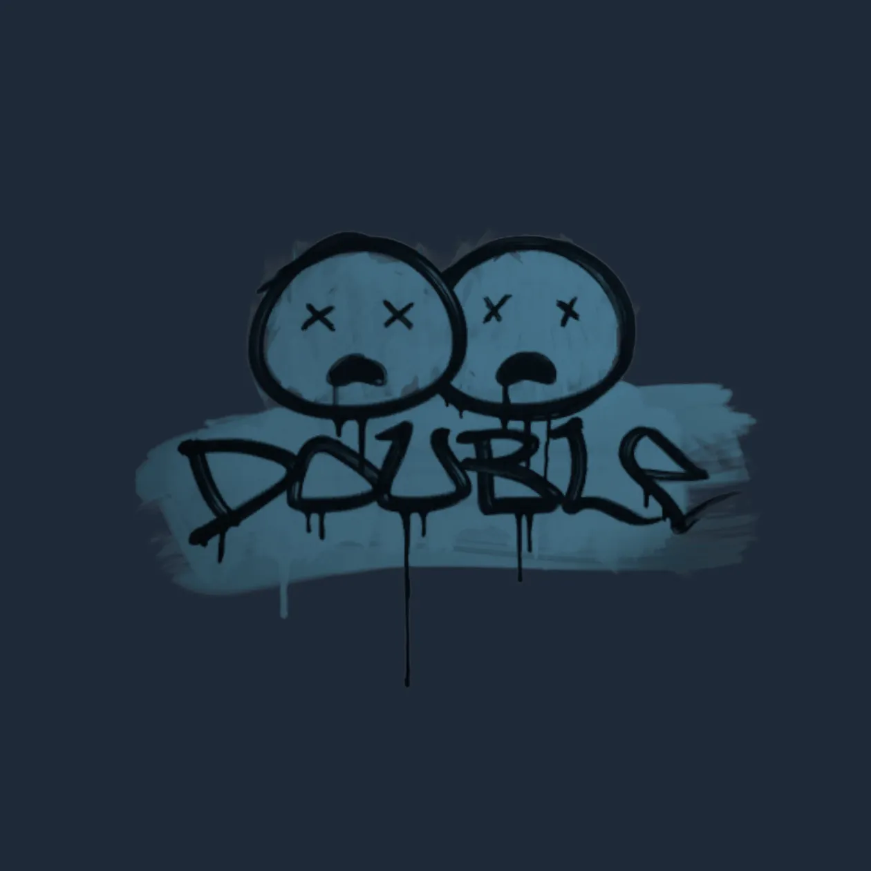 Sealed Graffiti | Double (Monarch Blue)
