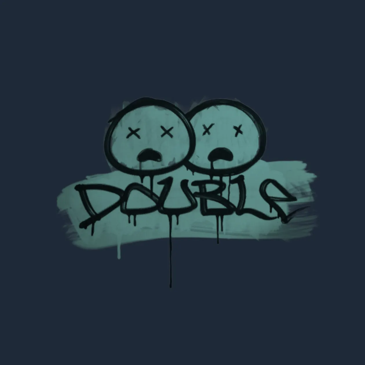 Sealed Graffiti | Double (Wire Blue)