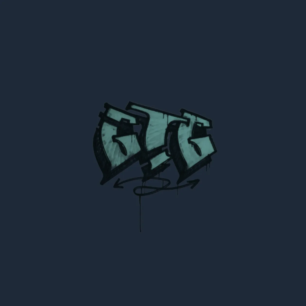 Sealed Graffiti | GTG (Wire Blue)